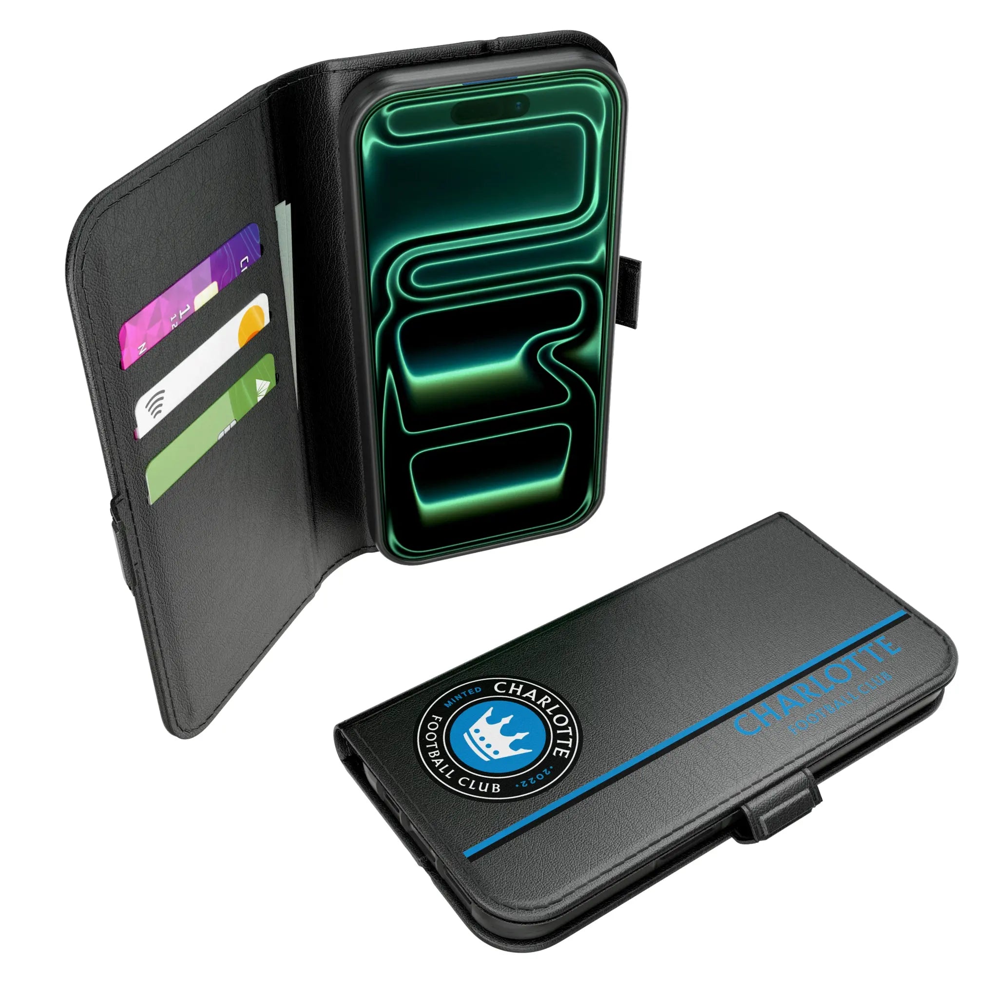 Charlotte FC Sidebar iPhone Folio Phone Case for Apple iPhone#Device_iPhone 17
