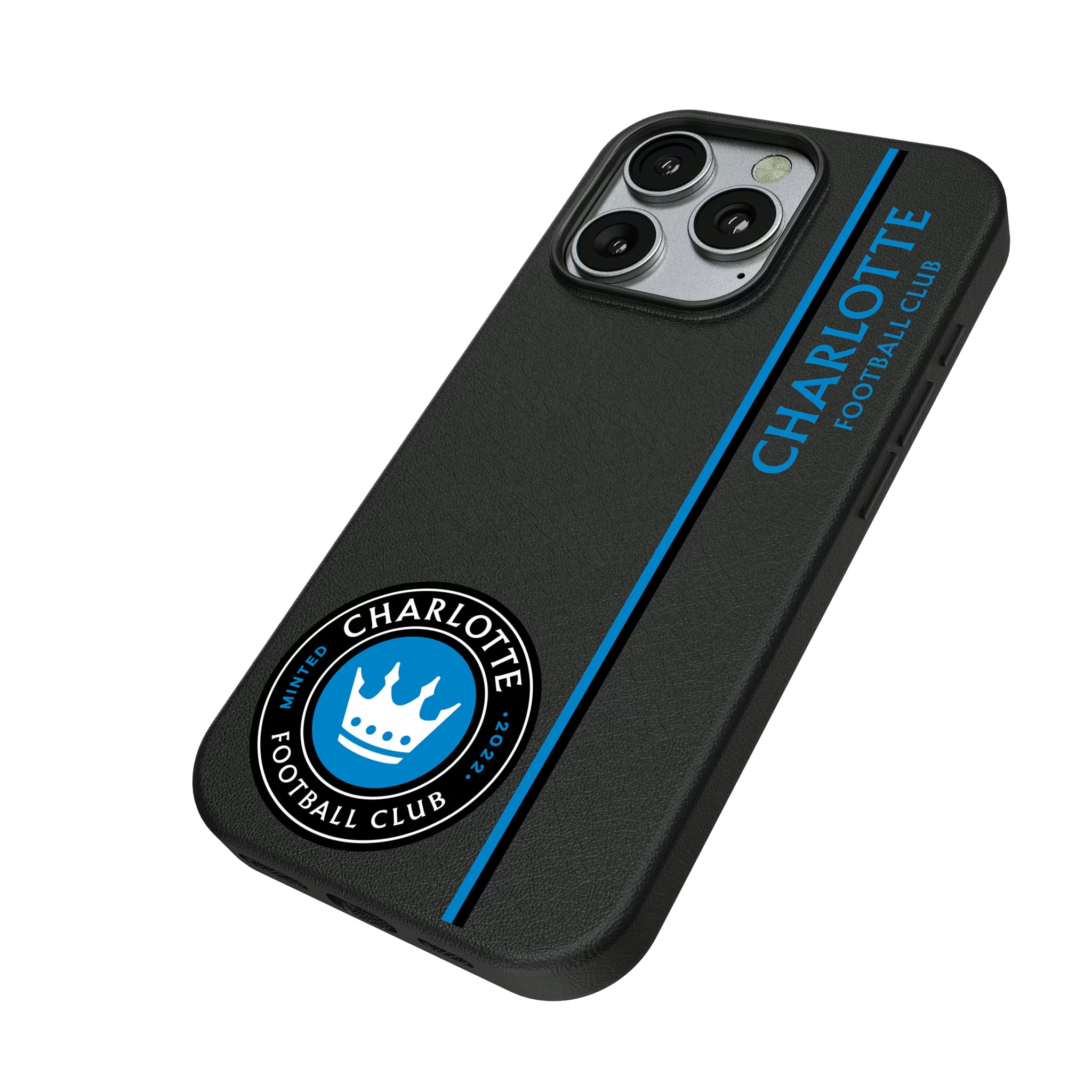 Charlotte FC Sidebar iPhone MagSafe Compatible Phone Case for Apple iPhone - Isometric View