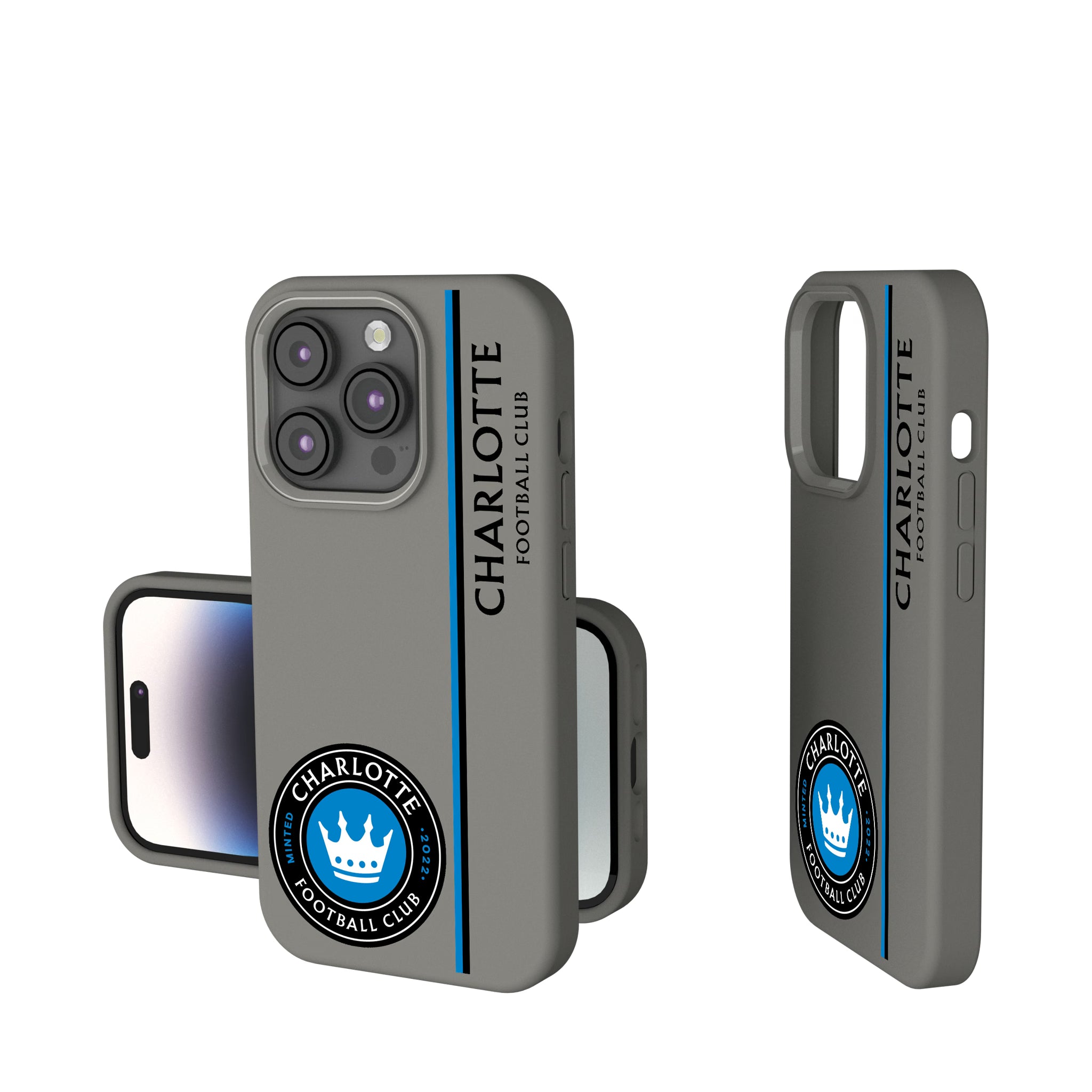 Charlotte FC Sidebar iPhone Soft Touch Phone Case for Apple iPhone