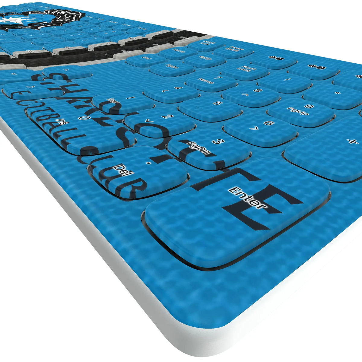 Charlotte FC Stripe KKB605 Curved Wireless Keyboard - Detail