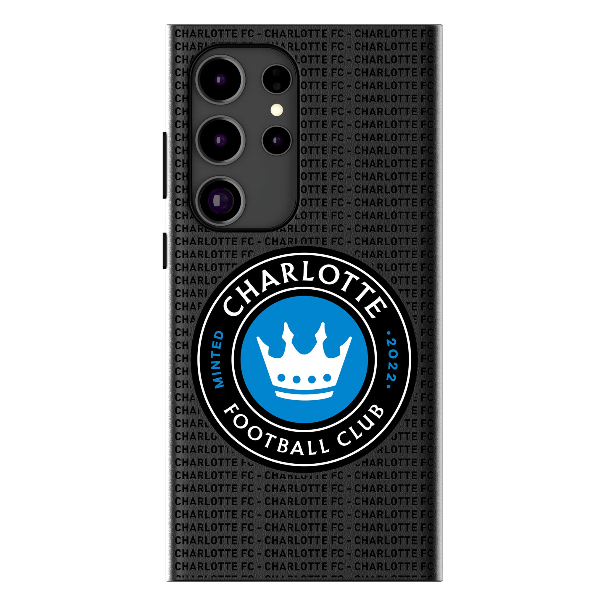 Charlotte FC Text Backdrop Galaxy MagSafe Compatible Phone Case for Samsung Galaxy
