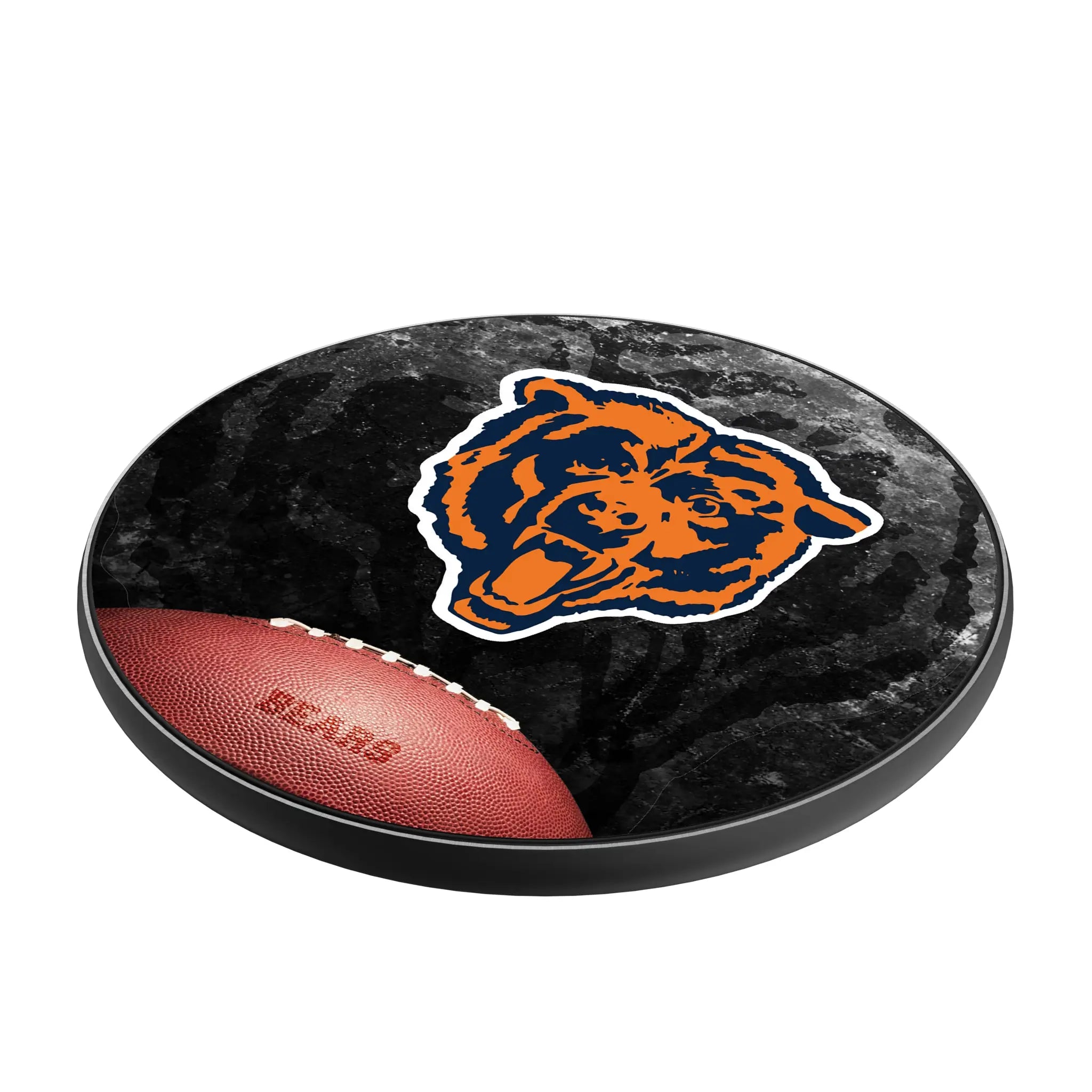 Chicago Bears 1946 Historic Collection Legendary 15-Watt Wireless Charger - Isometric View