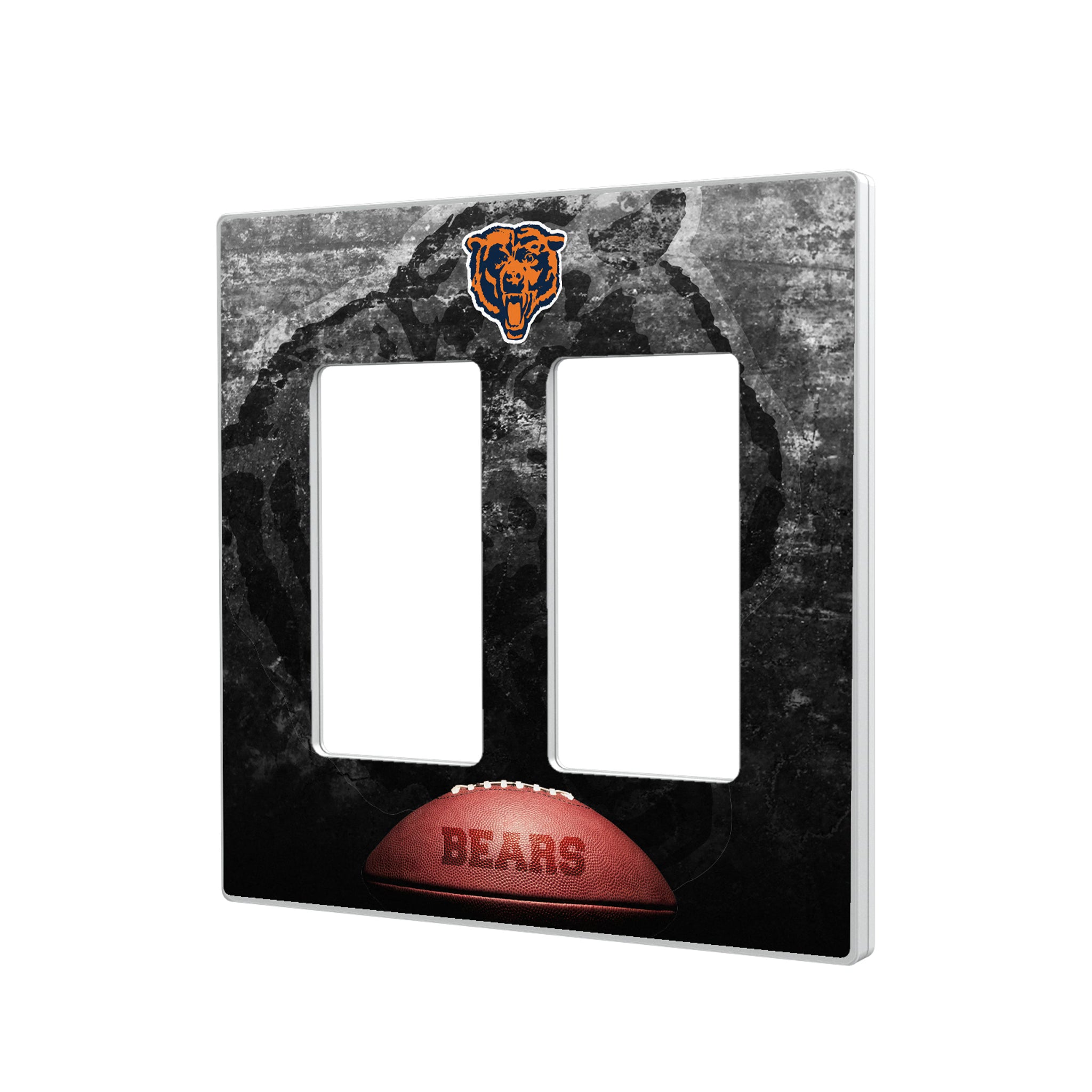 Chicago Bears 1946 Historic Collection Legendary Hidden-Screw Light Switch Plate#Style_Double Rocker