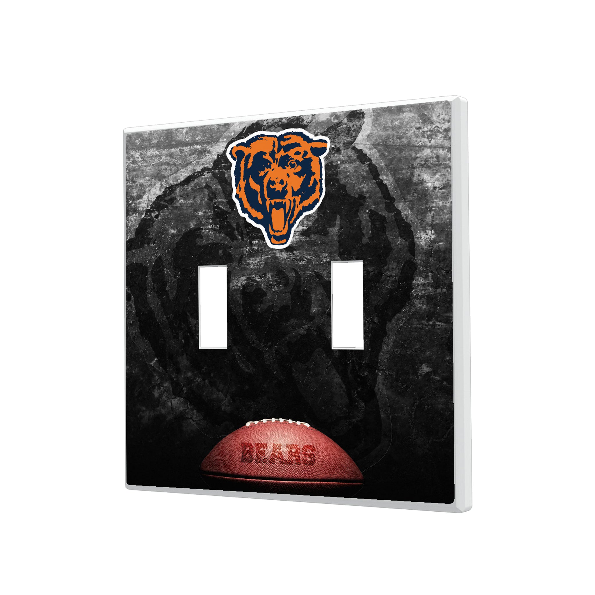 Chicago Bears 1946 Historic Collection Legendary Hidden-Screw Light Switch Plate#Style_Double Toggle