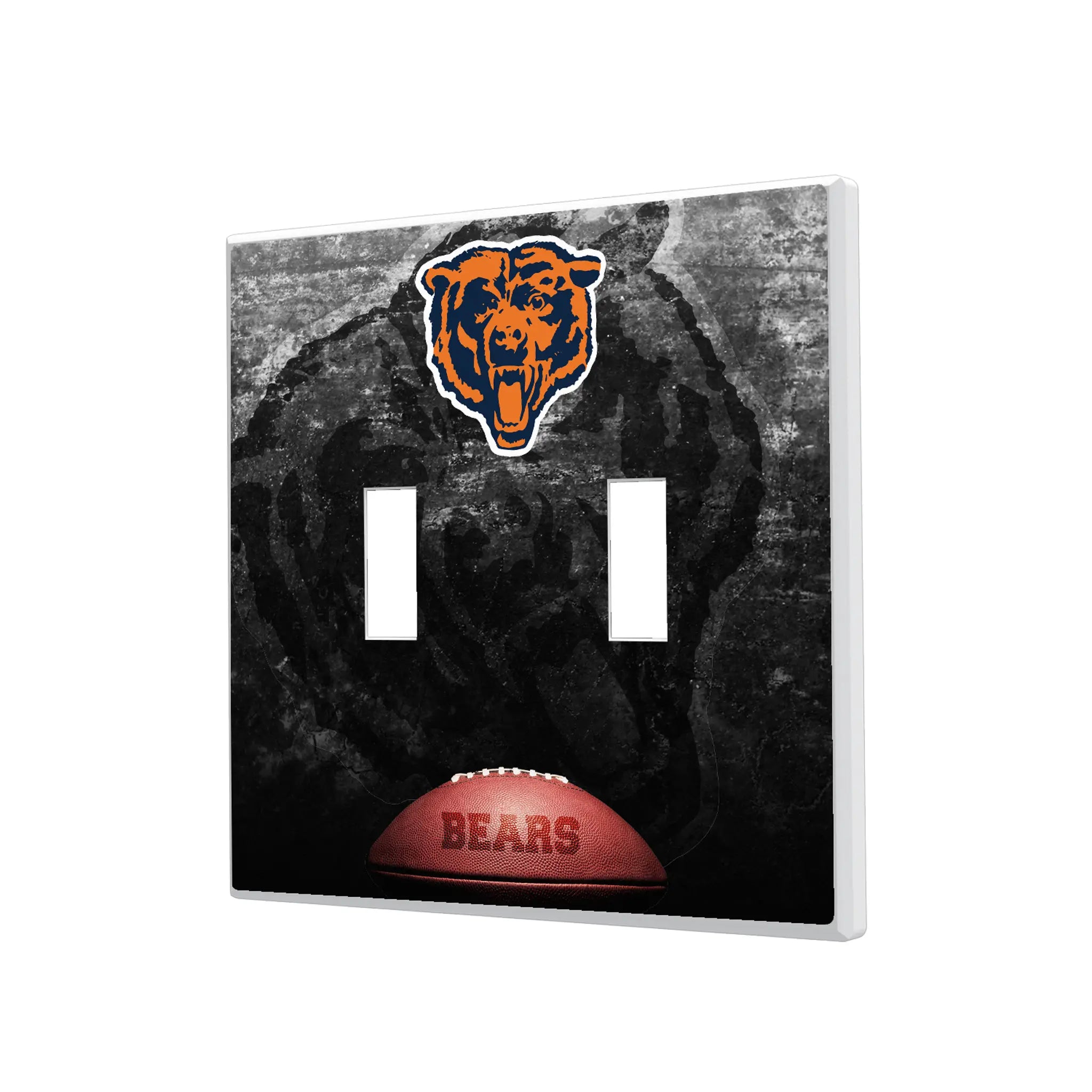 Chicago Bears 1946 Historic Collection Legendary Hidden-Screw Light Switch Plate#Style_Double Toggle
