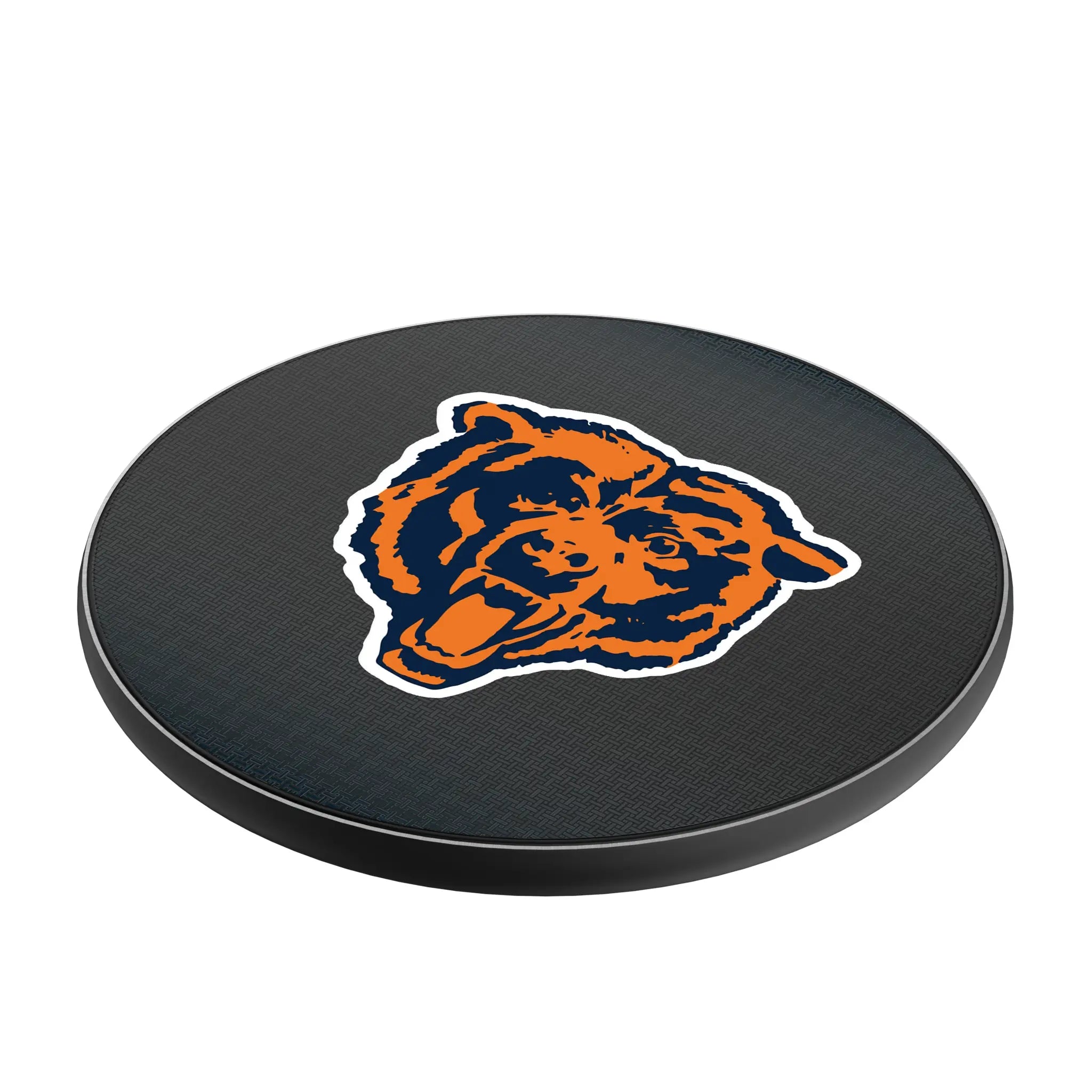 Chicago Bears 1946 Historic Collection Linen 15-Watt Wireless Charger - Isometric View