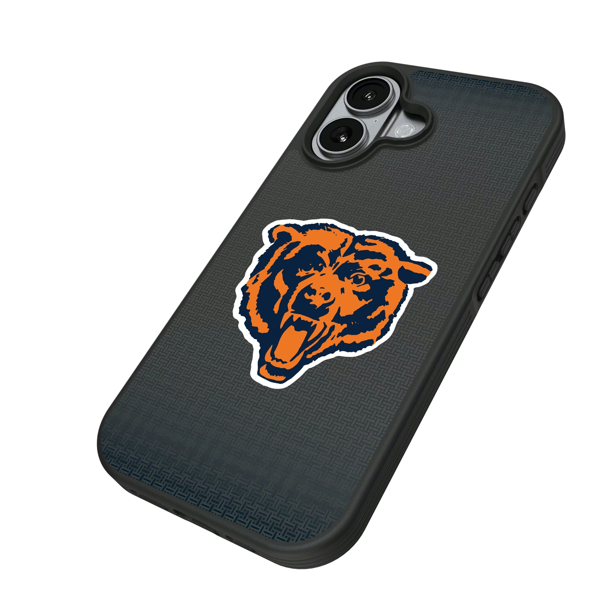 Chicago Bears 1946 Historic Collection Linen iPhone Bump Phone Case for Apple iPhone - Isometric View#Device_iPhone 17