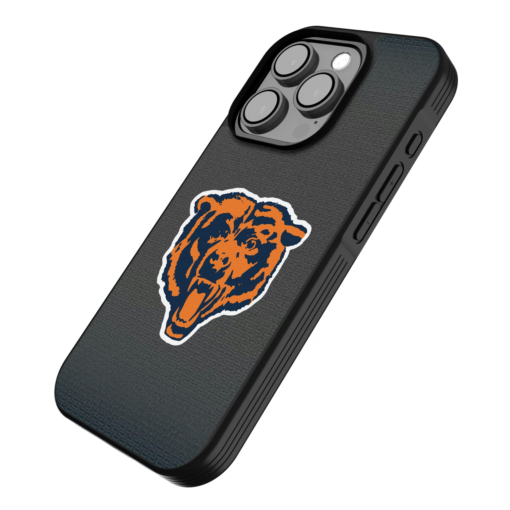 Chicago Bears 1946 Historic Collection Linen iPhone Bump Phone Case for Apple iPhone - Isometric View