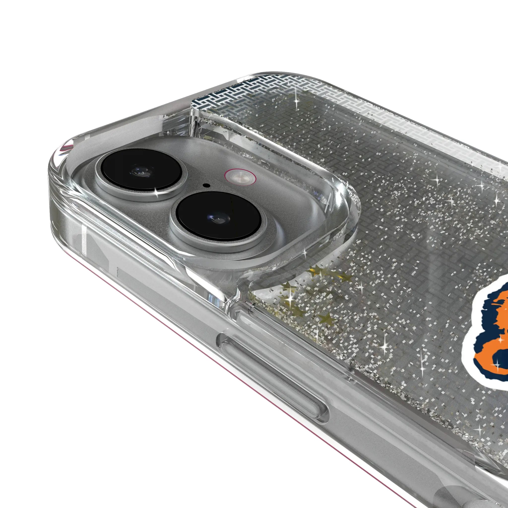 Chicago Bears 1946 Historic Collection Linen iPhone Glitter Phone Case for Apple iPhone - Detail
