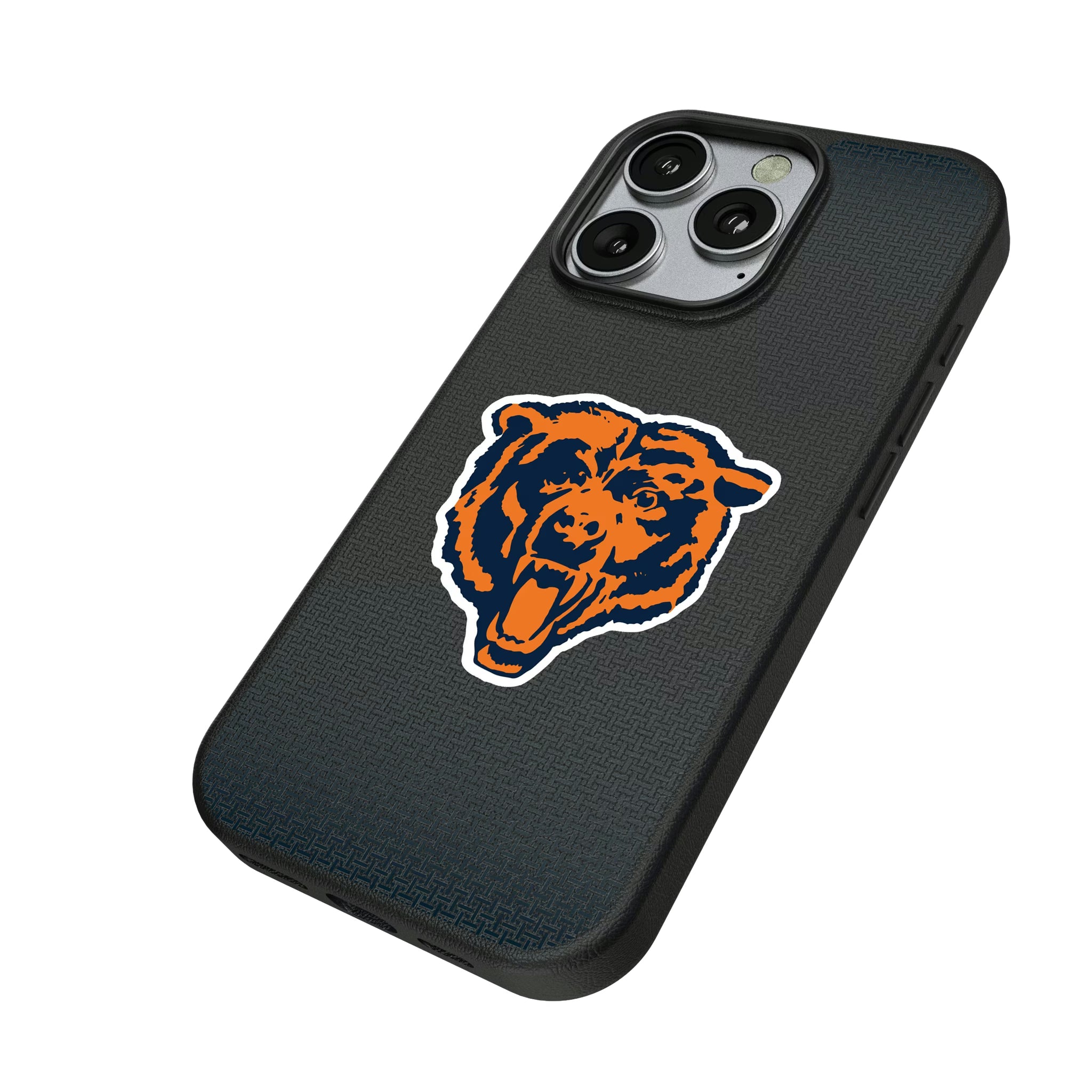 Chicago Bears 1946 Historic Collection Linen iPhone MagSafe Compatible Phone Case for Apple iPhone - Isometric View