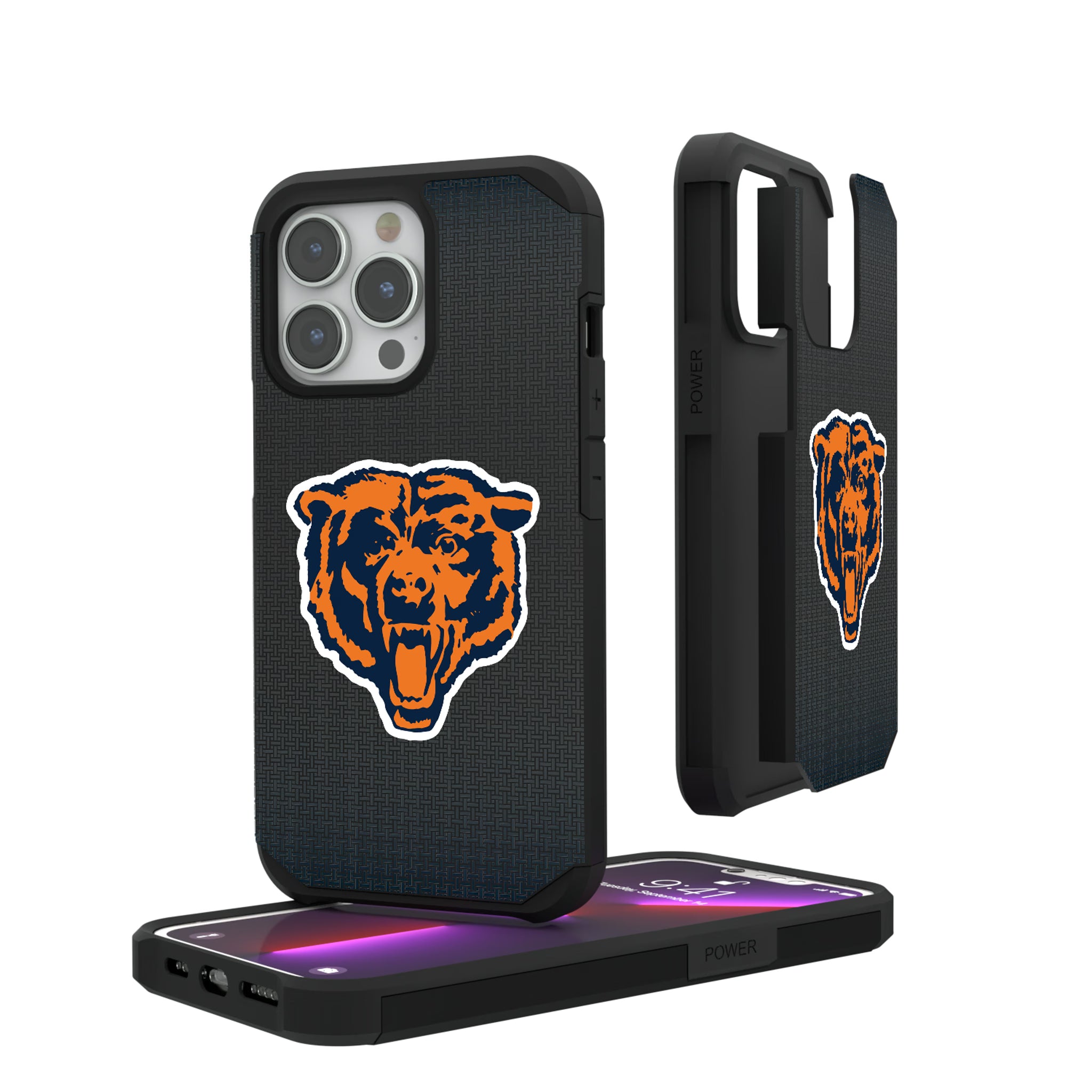 Chicago Bears 1946 Historic Collection Linen iPhone Rugged Phone Case for Apple iPhone#Device_iPhone 13 Pro