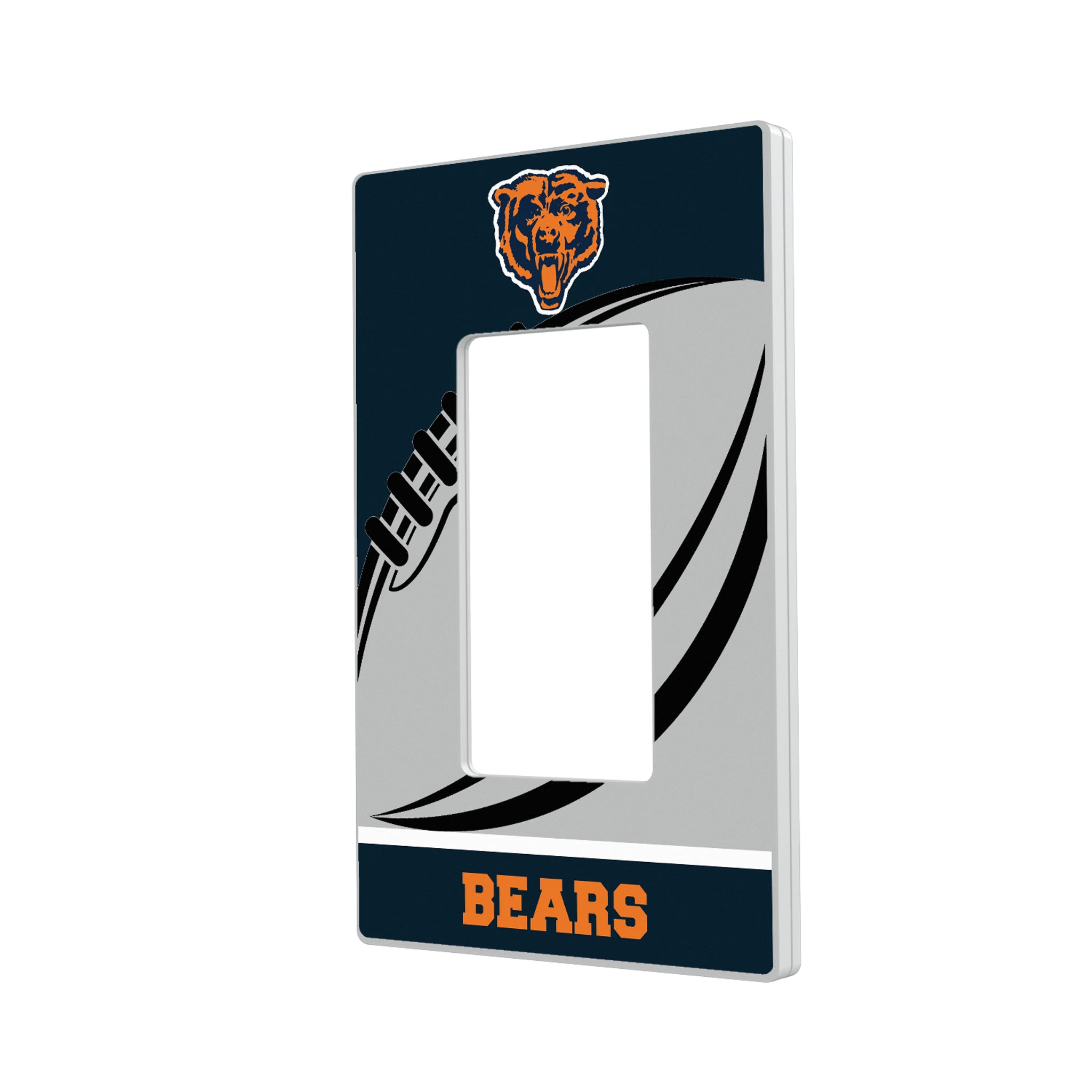 Chicago Bears 1946 Historic Collection Passtime Hidden-Screw Light Switch Plate#Style_Single Rocker