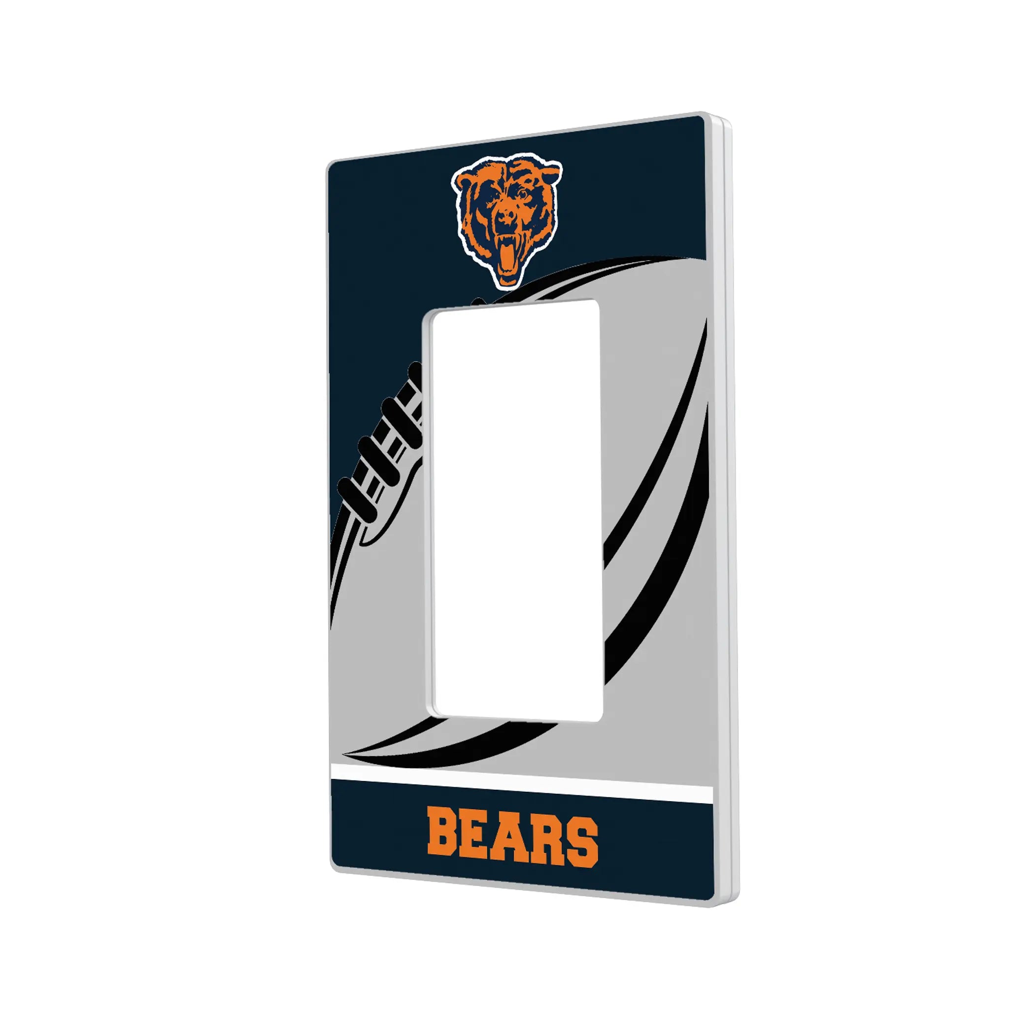 Chicago Bears 1946 Historic Collection Passtime Hidden-Screw Light Switch Plate#Style_Single Rocker