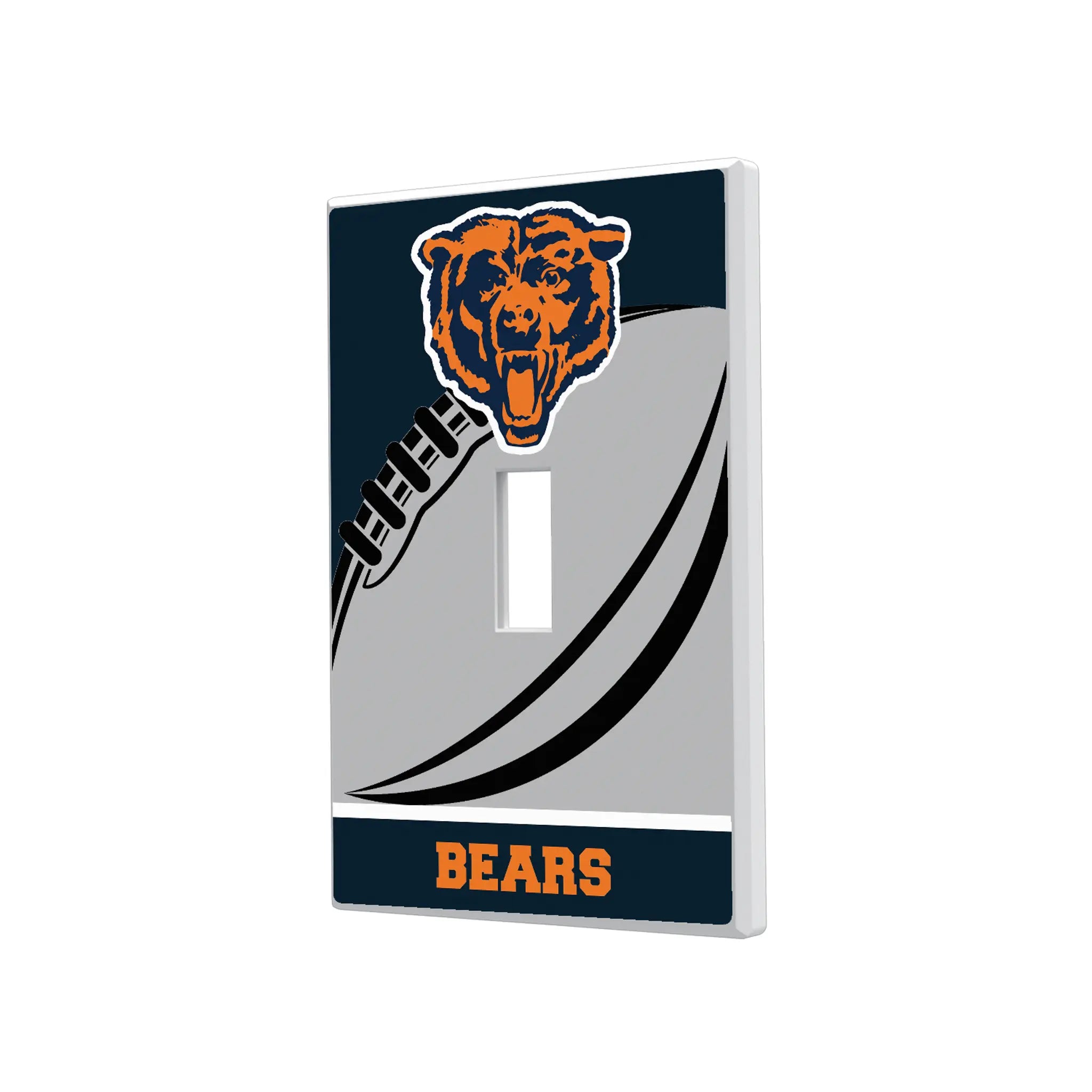 Chicago Bears 1946 Historic Collection Passtime Hidden-Screw Light Switch Plate#Style_Single Toggle