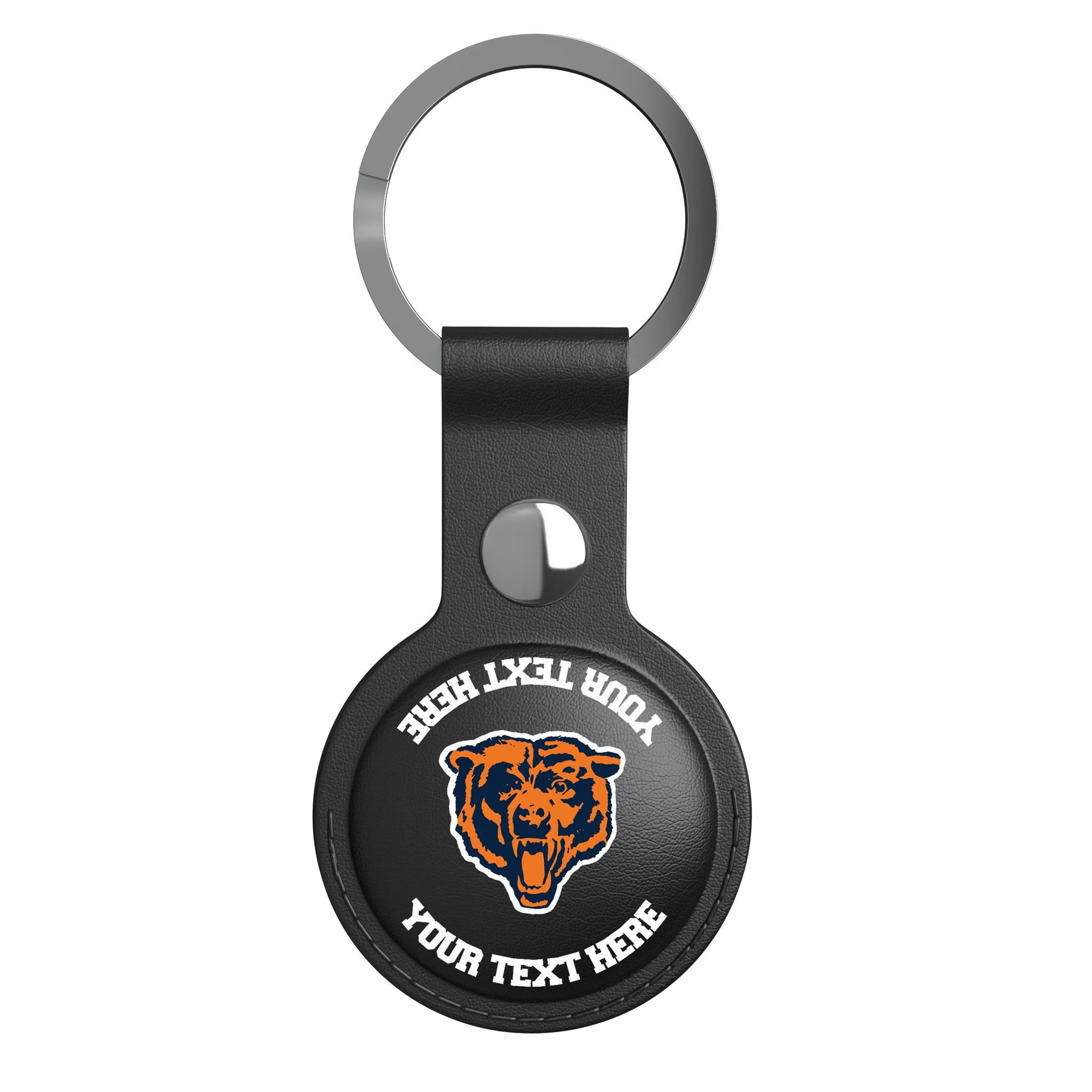 Chicago Bears 1946 Historic Collection Personalized Insignia AirTag Black Airtag Holder