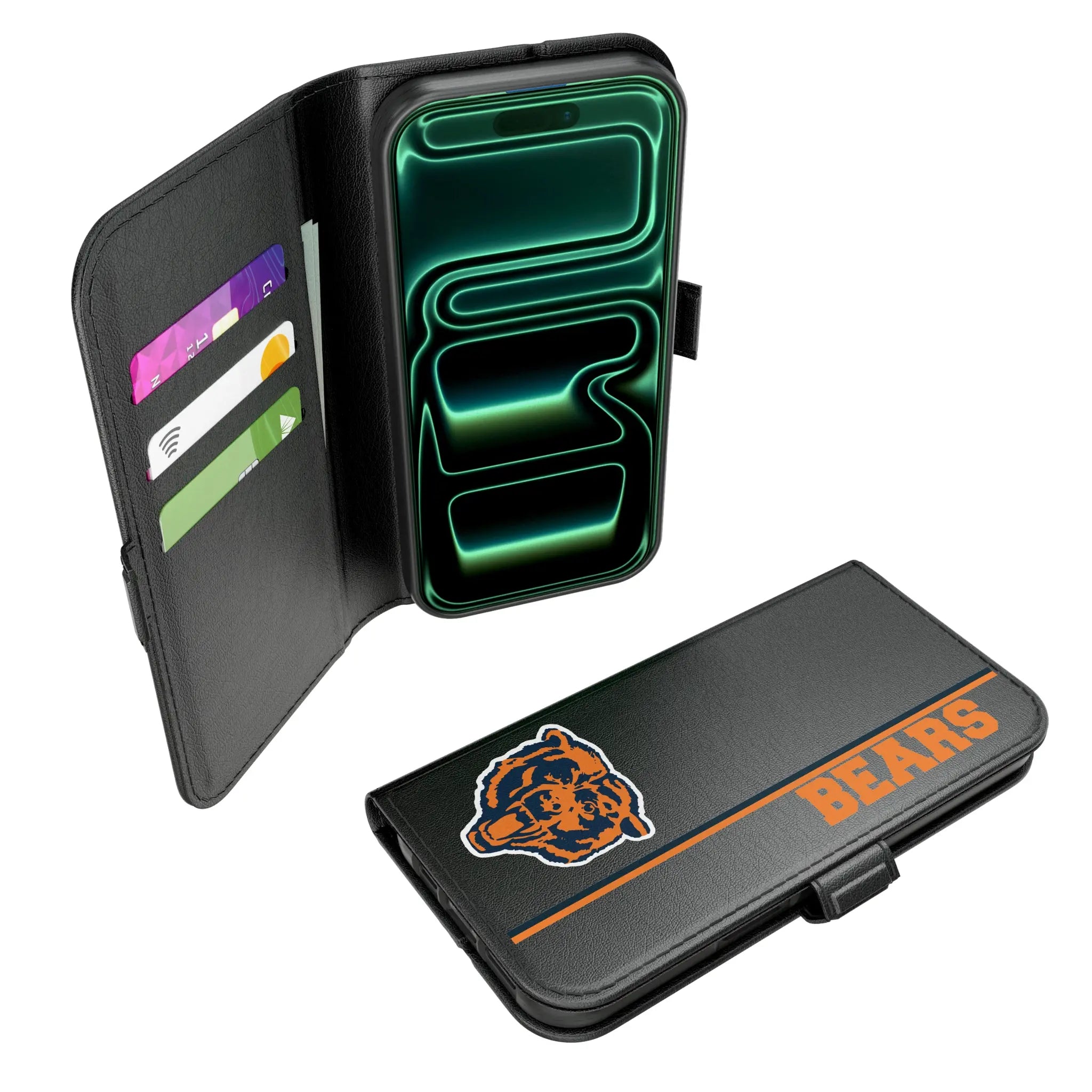 Chicago Bears 1946 Historic Collection Sidebar iPhone Folio Phone Case for Apple iPhone#Device_iPhone 17