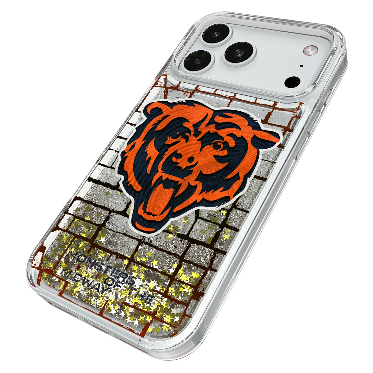 Chicago Bears Brick iPhone Glitter Phone Case for Apple iPhone - Isometric View#Device_iPhone 18 Pro Max
