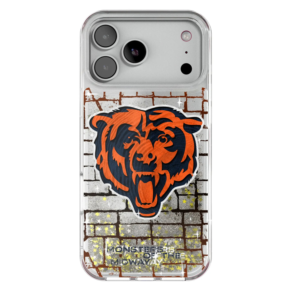 Chicago Bears Brick Glitter Phone Case for Apple iPhone