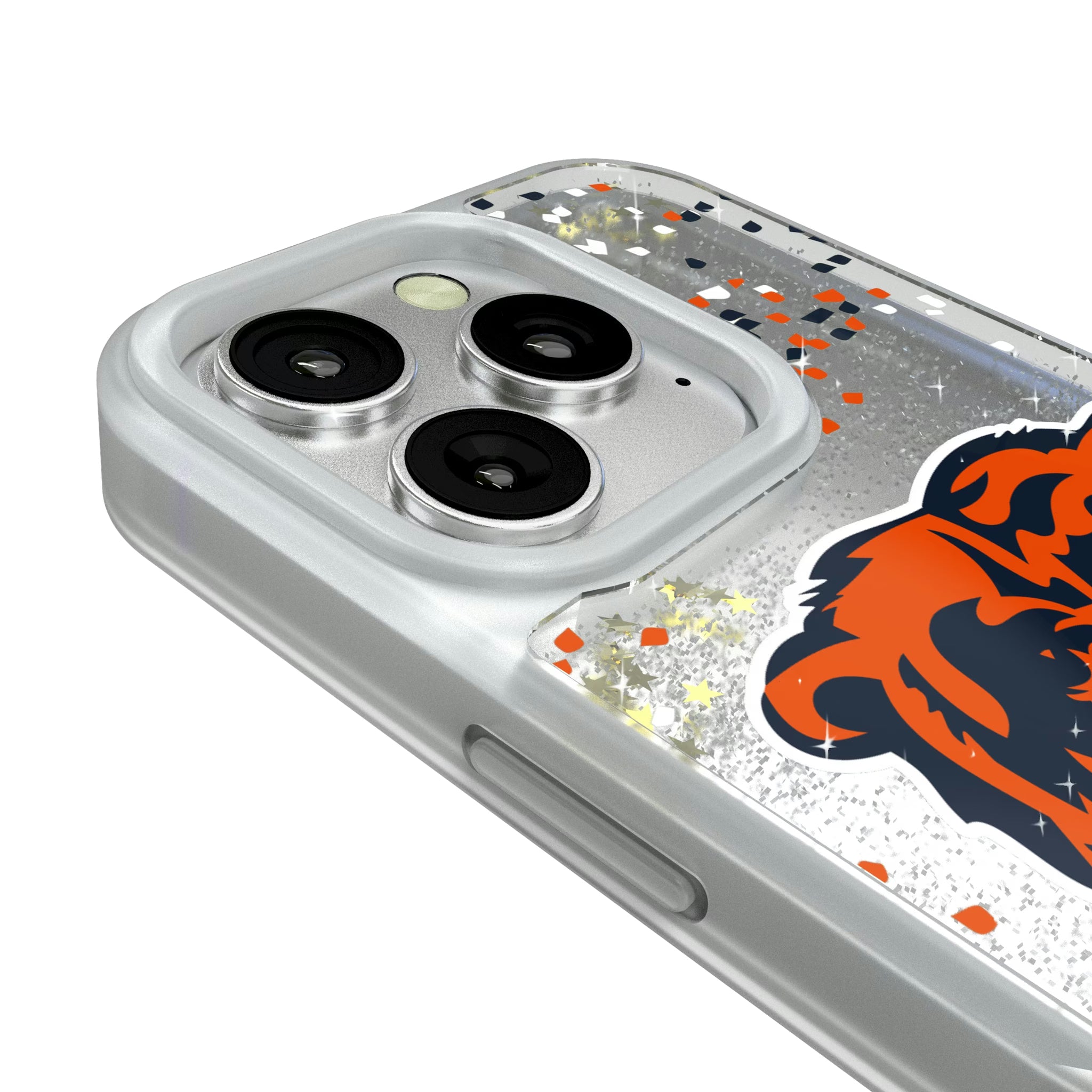 Chicago Bears Confetti iPhone Glitter Phone Case for Apple iPhone - Detail#Device_iPhone 16 Pro