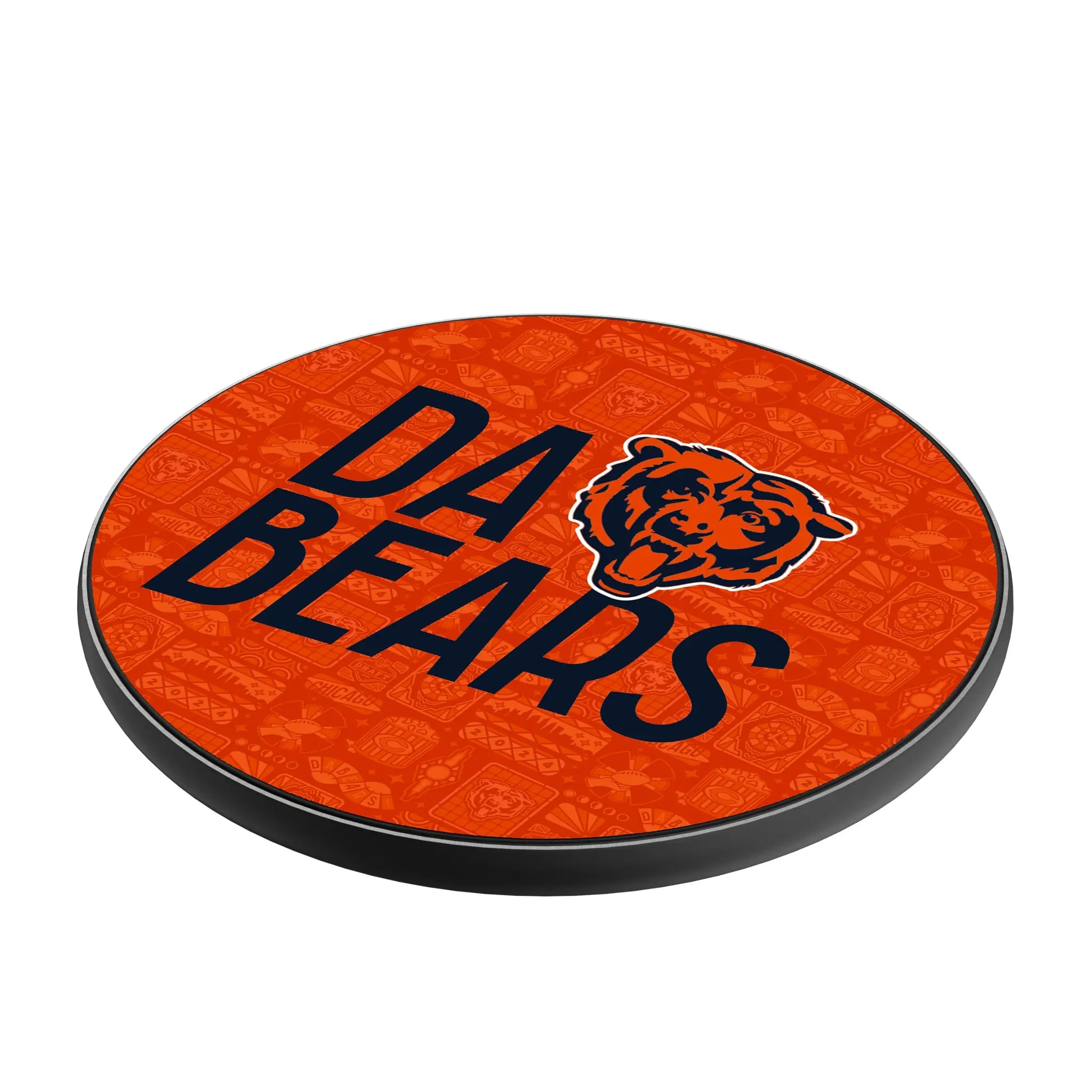 Chicago Bears Deco 15-Watt Wireless Charger - Isometric View