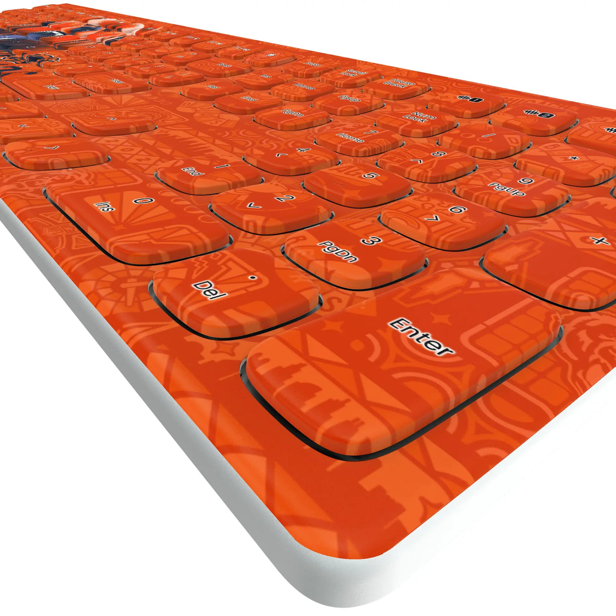 Chicago Bears Deco KKB605 Curved Wireless Keyboard - Detail