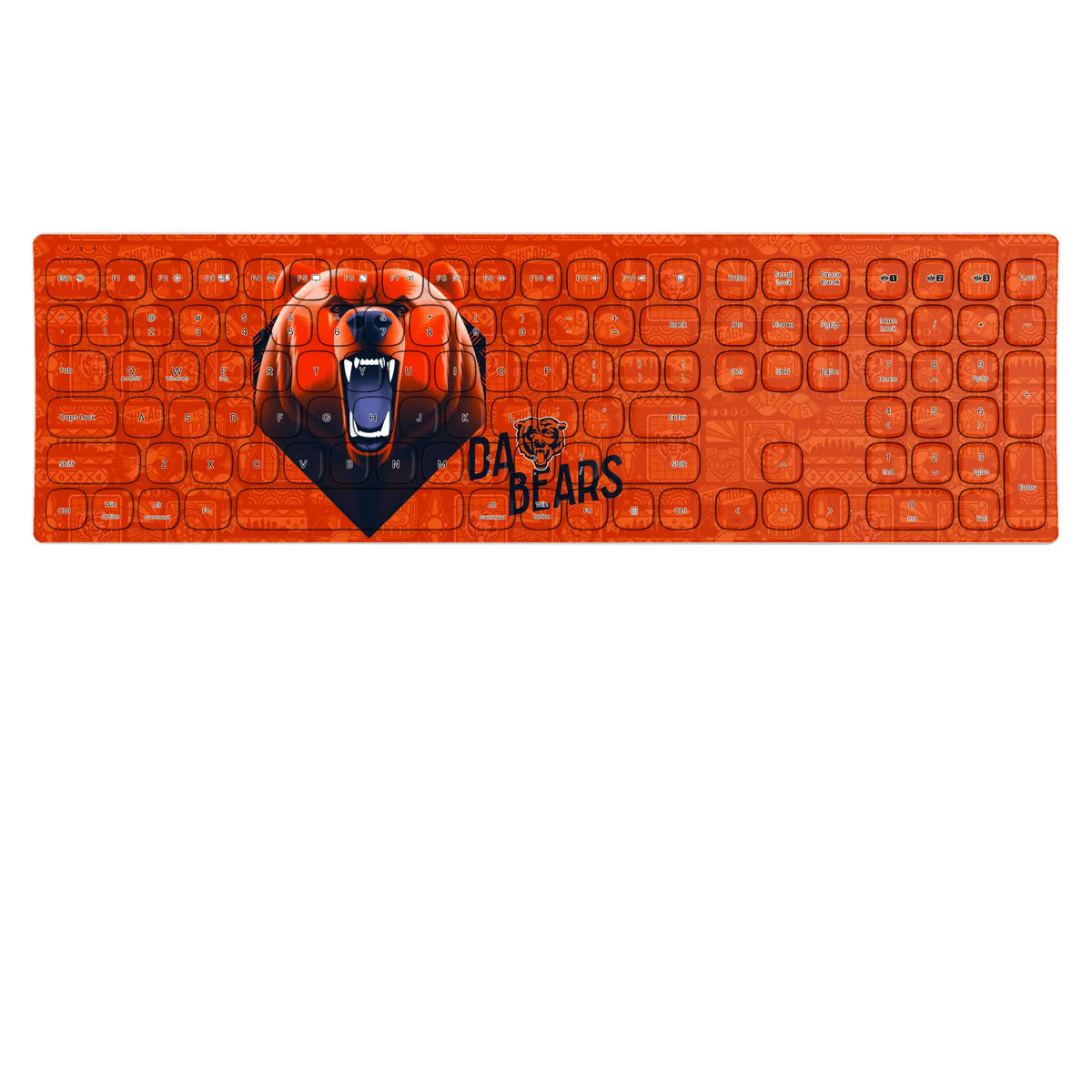 Chicago Bears Deco KKB605 Curved Wireless Keyboard