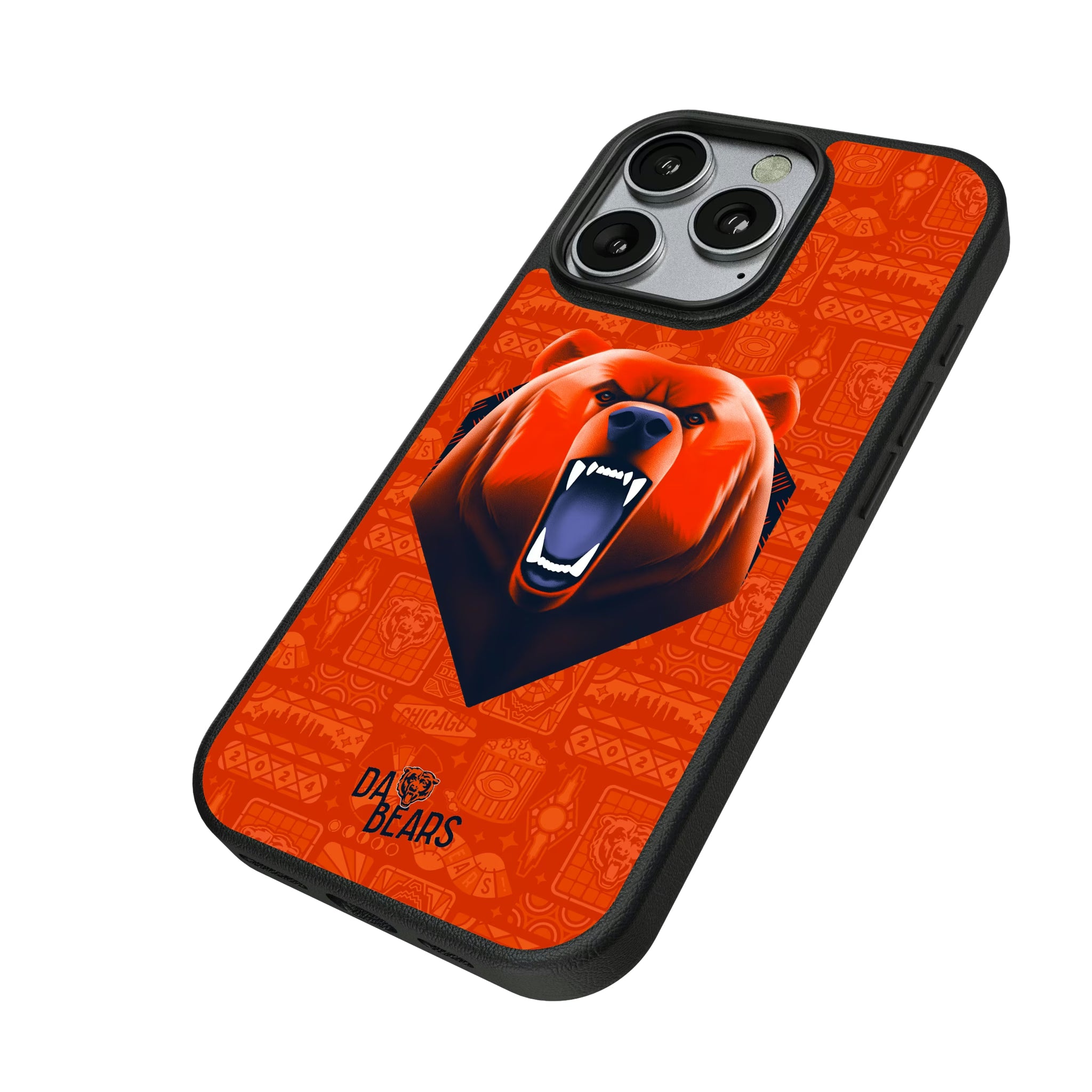 Chicago Bears Deco iPhone MagSafe Compatible Phone Case for Apple iPhone - Isometric View
