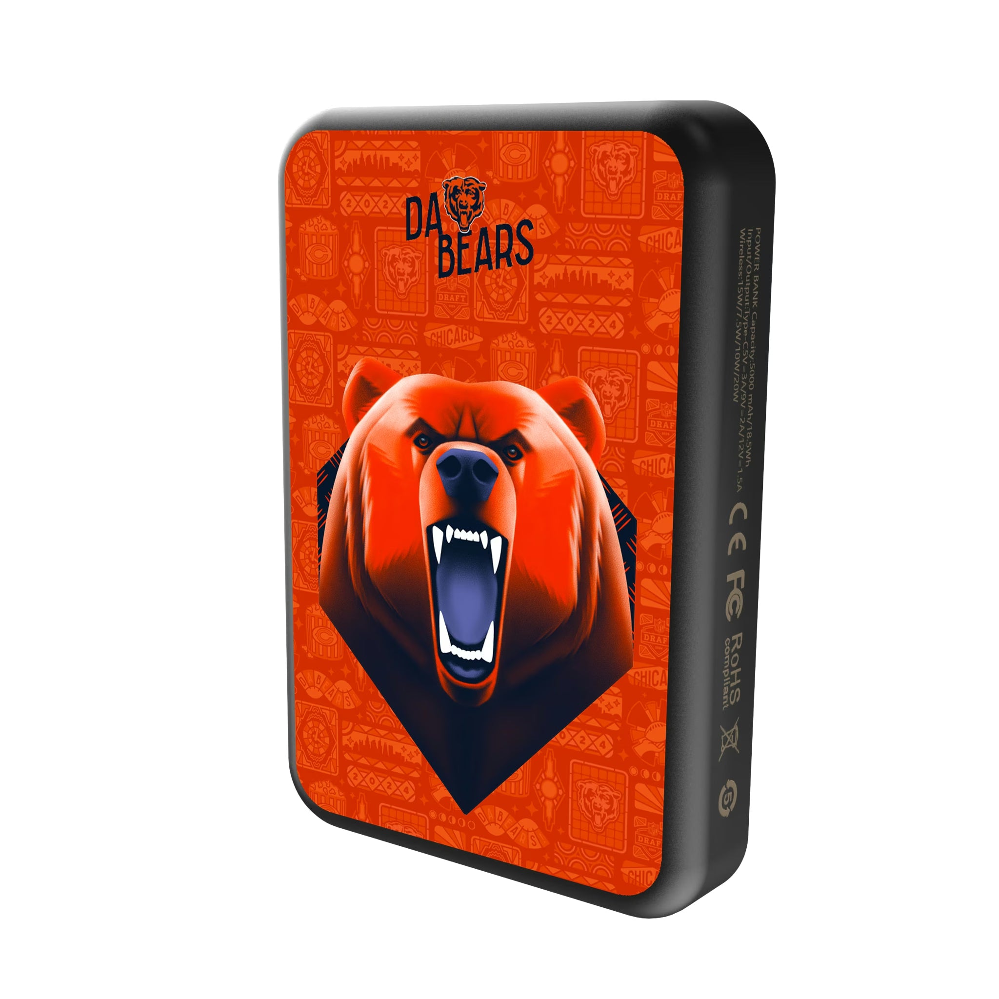 Chicago Bears Deco Wireless Mag Power Bank