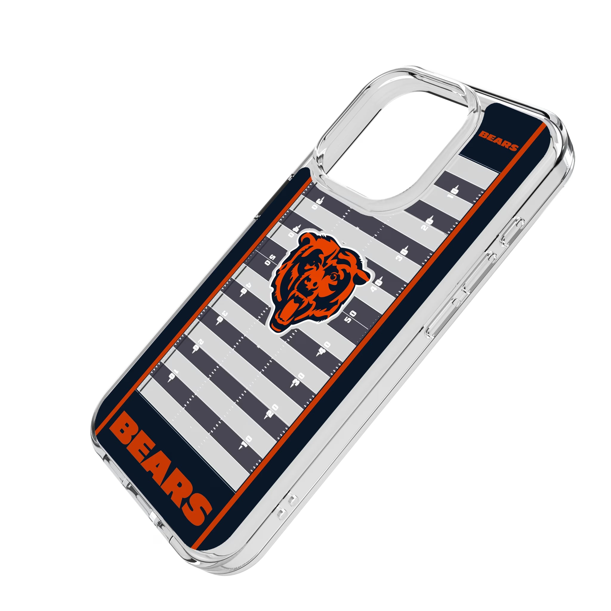 Chicago Bears Field iPhone Clear Phone Case for Apple iPhone - Isometric View