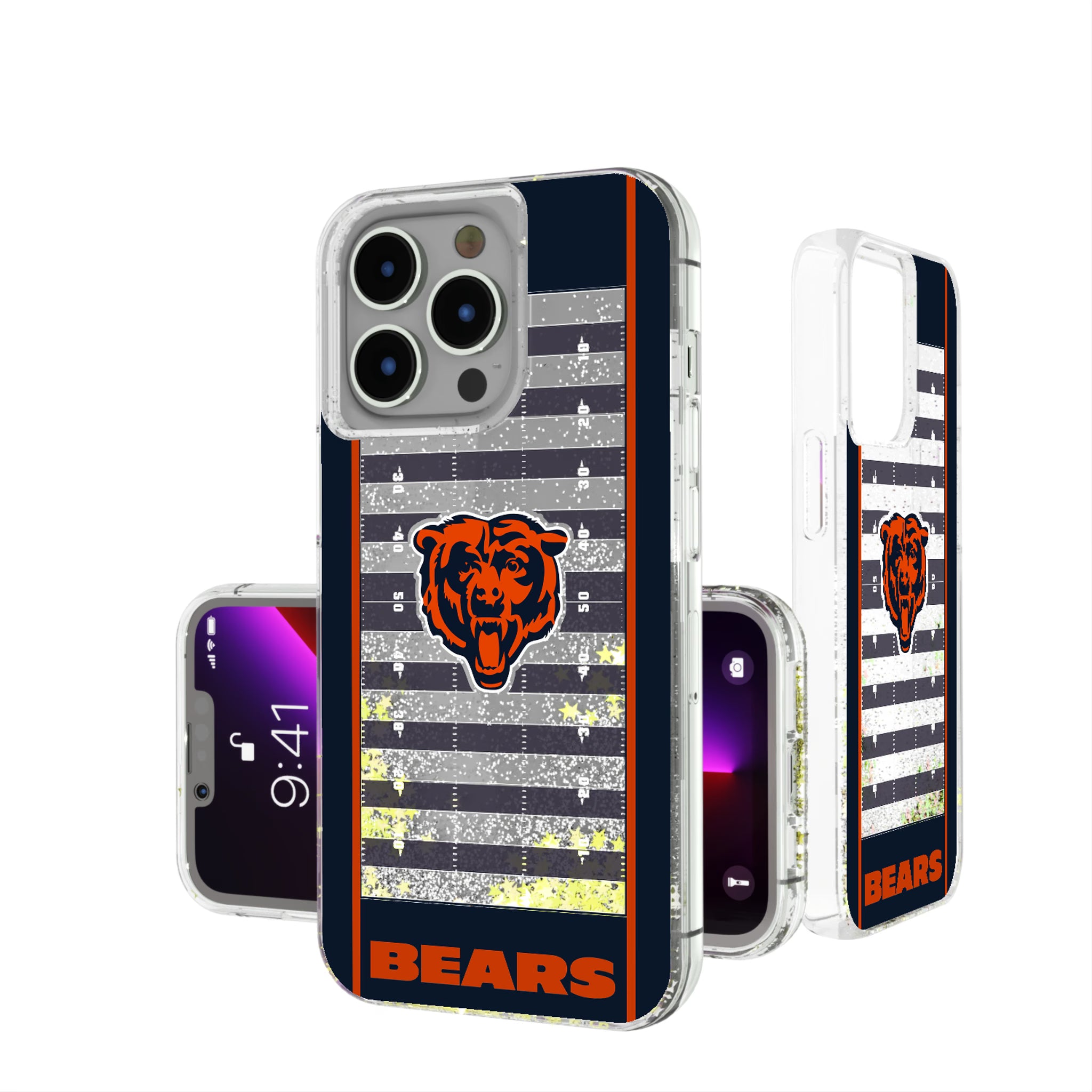 Chicago Bears Field iPhone Glitter Phone Case for Apple iPhone