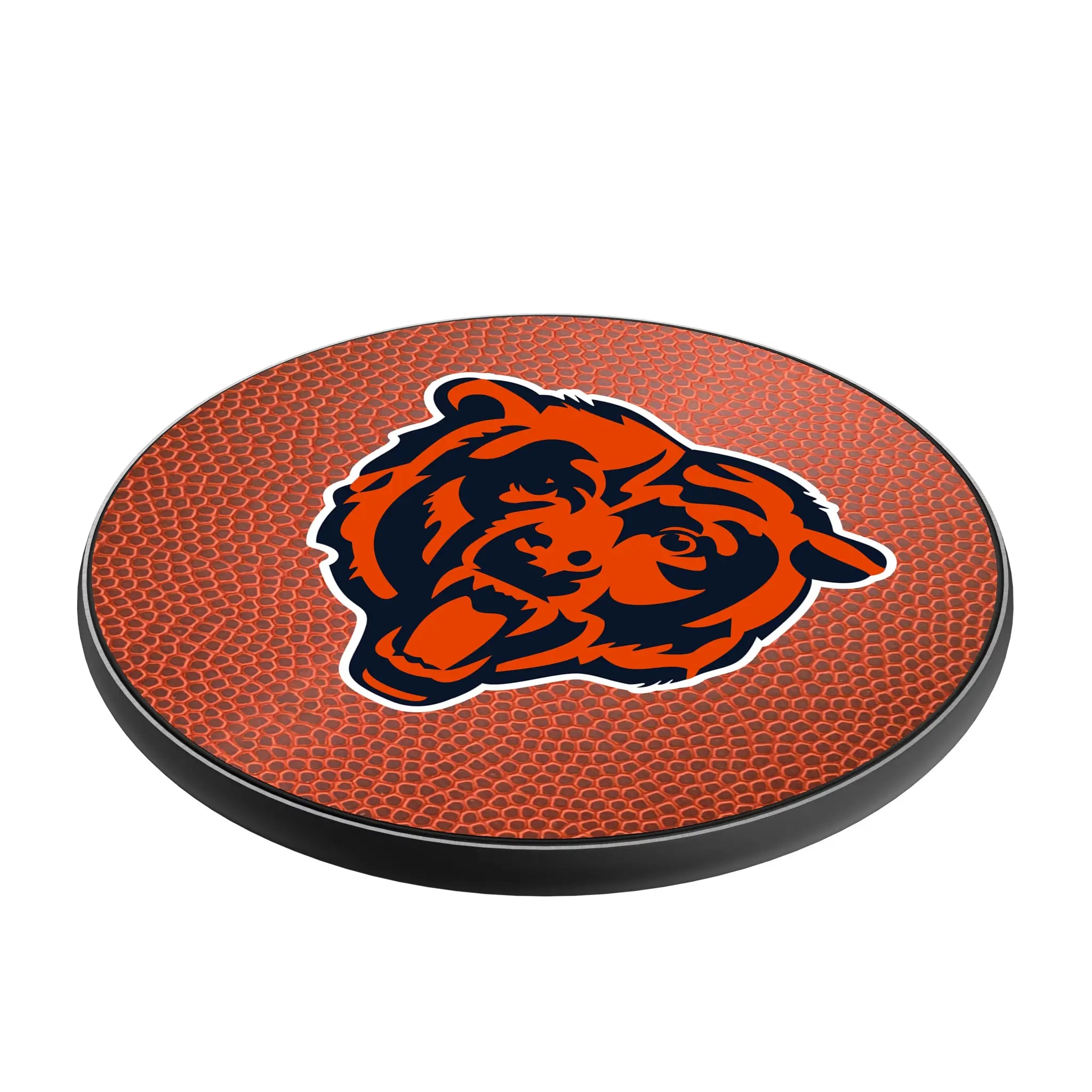 Chicago Bears Football 15-Watt Wireless Charger - Isometric View