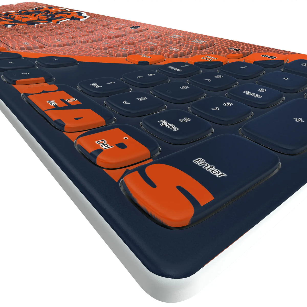 Chicago Bears Football KKB605 Curved Wireless Keyboard - Detail