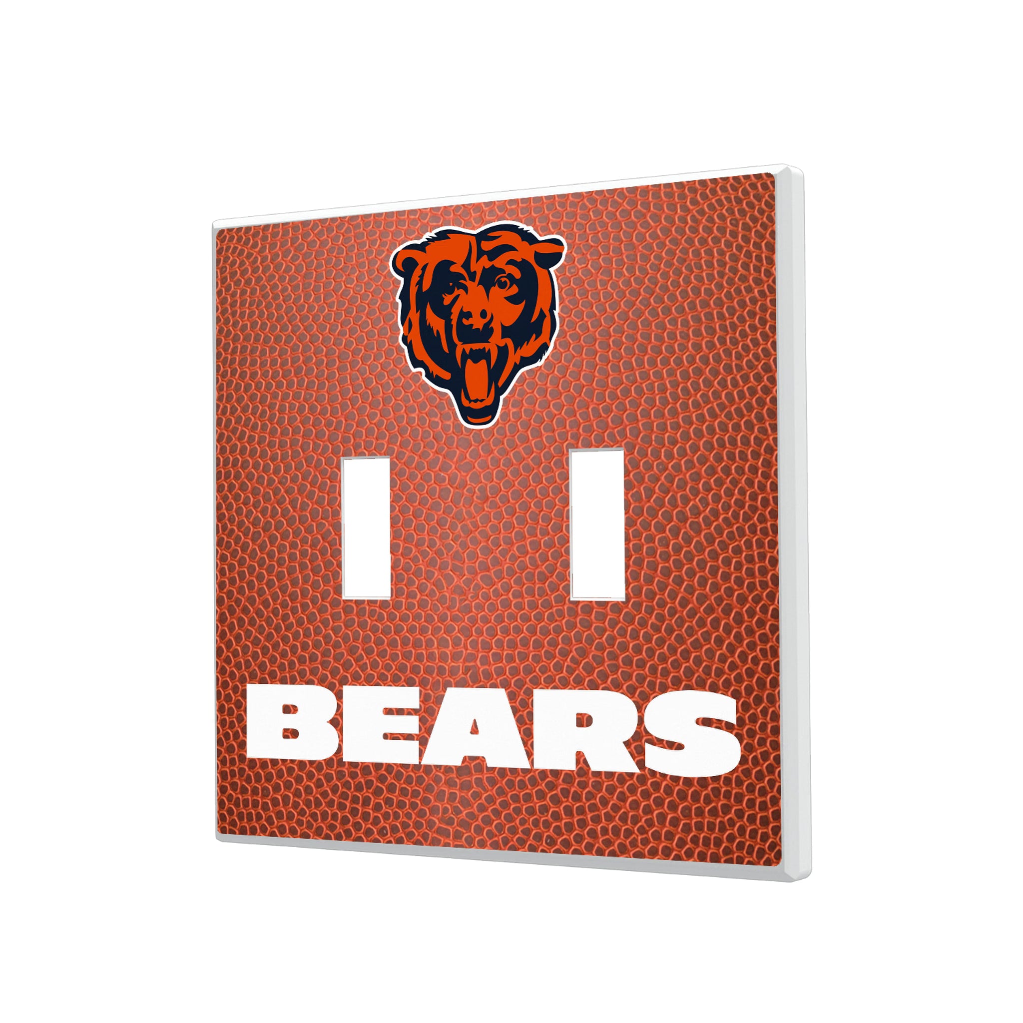 Chicago Bears Football Hidden-Screw Light Switch Plate#Style_Double Toggle