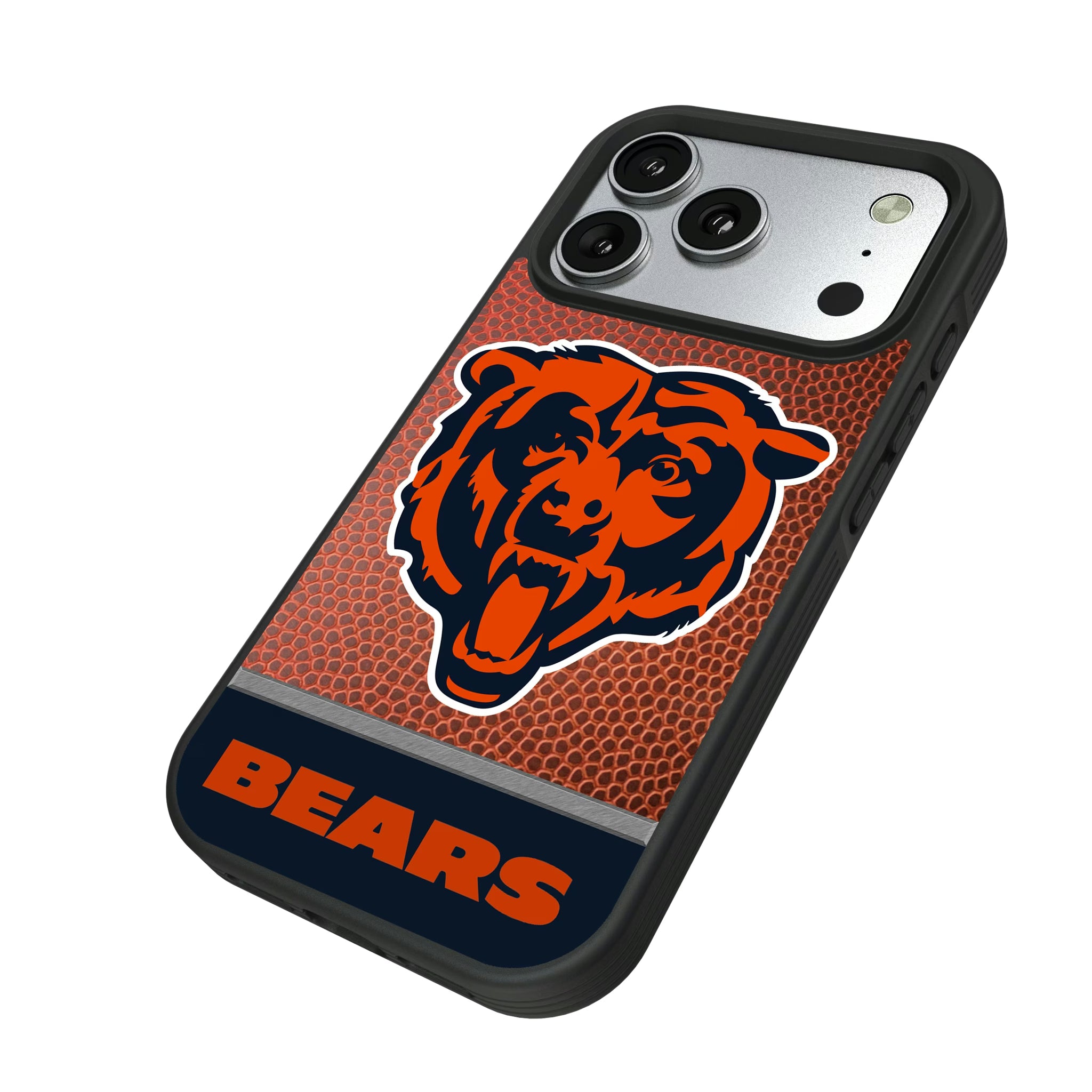 Chicago Bears Football Wordmark iPhone Bump Phone Case for Apple iPhone - Isometric View#Device_iPhone 17 Pro