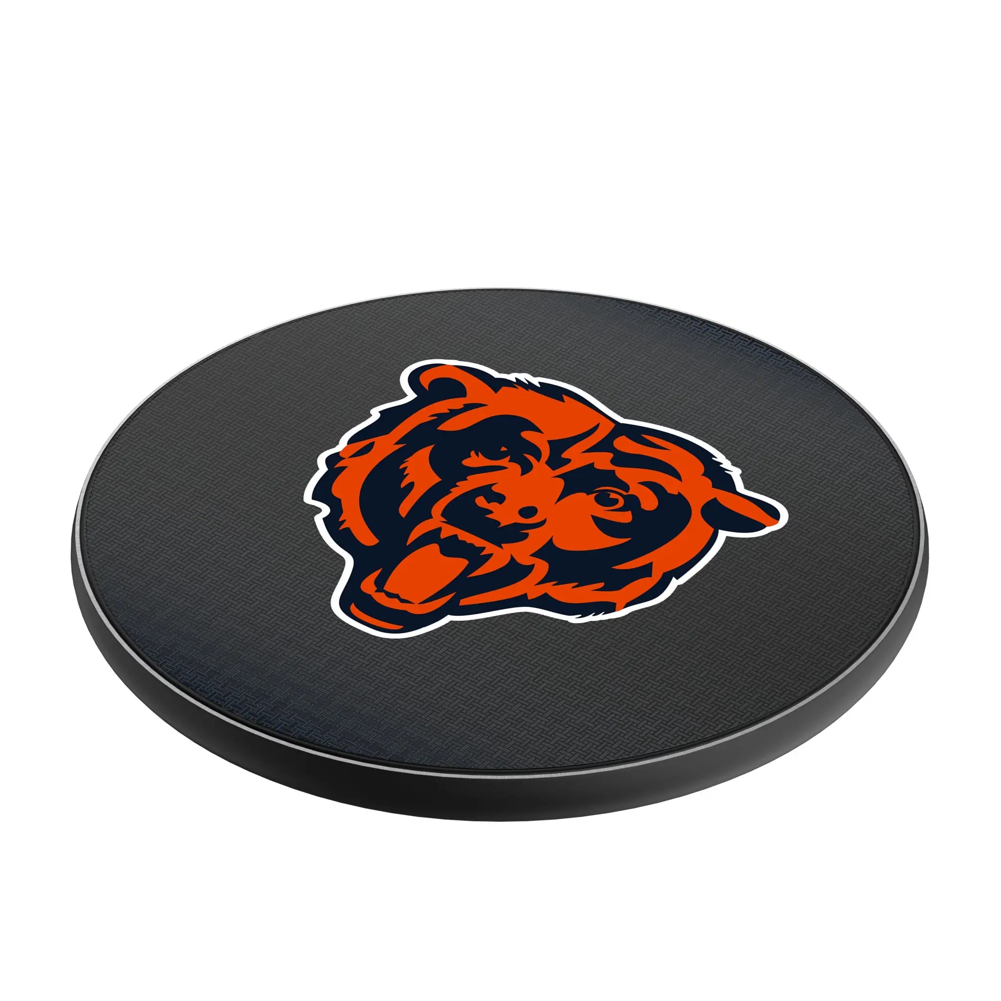 Chicago Bears Linen 15-Watt Wireless Charger - Isometric View