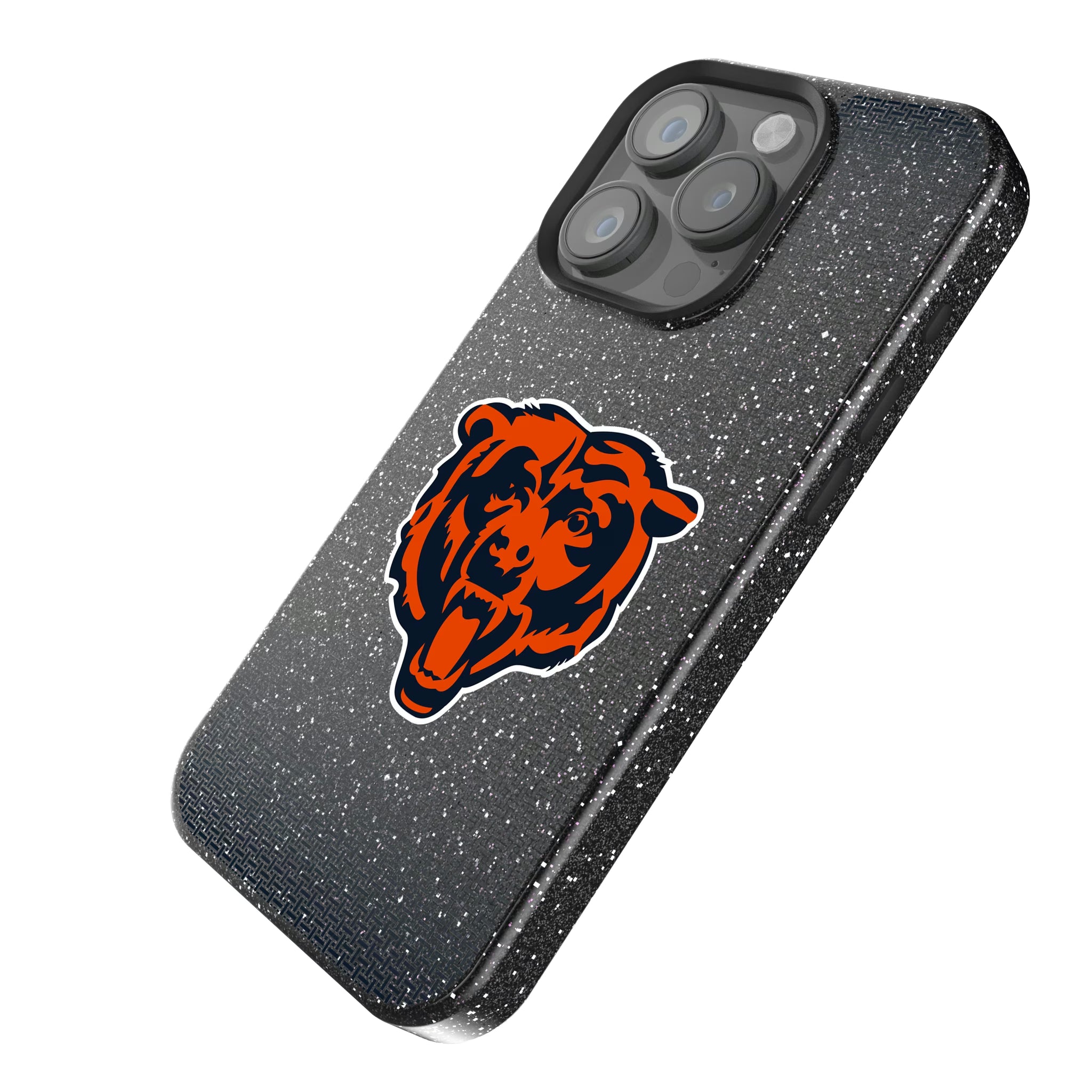 Chicago Bears Linen iPhone Bling Phone Case for Apple iPhone - Isometric View