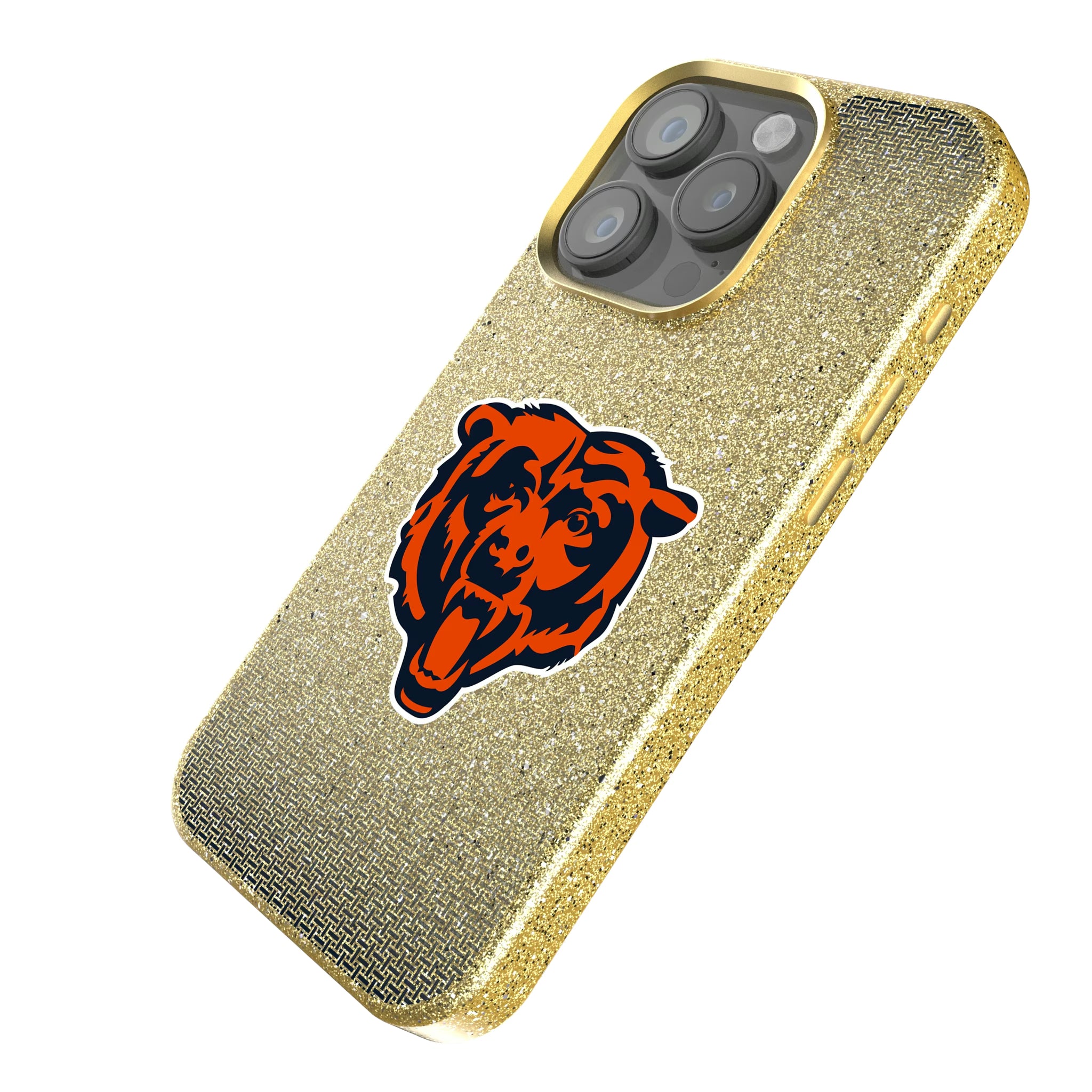 Chicago Bears Linen iPhone Bling Phone Case for Apple iPhone - Isometric View