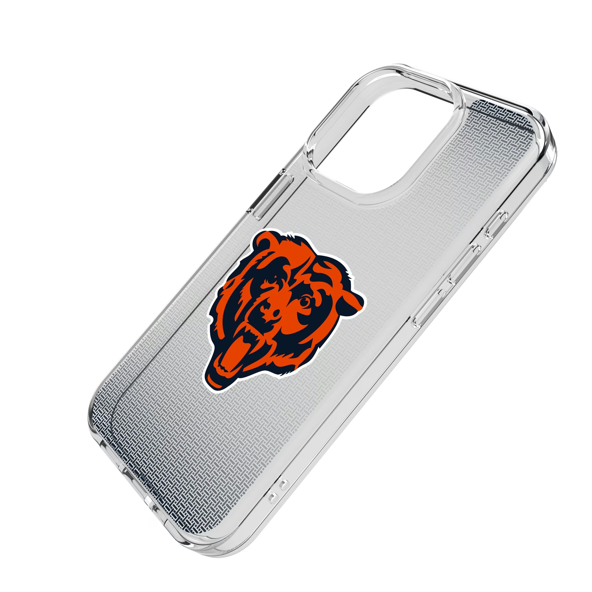 Chicago Bears Linen iPhone Clear Phone Case for Apple iPhone - Isometric View
