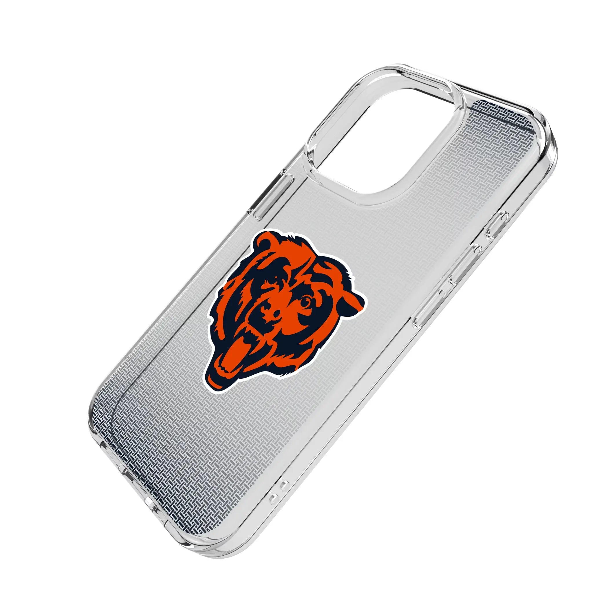 Chicago Bears Linen iPhone Clear Phone Case for Apple iPhone - Isometric View