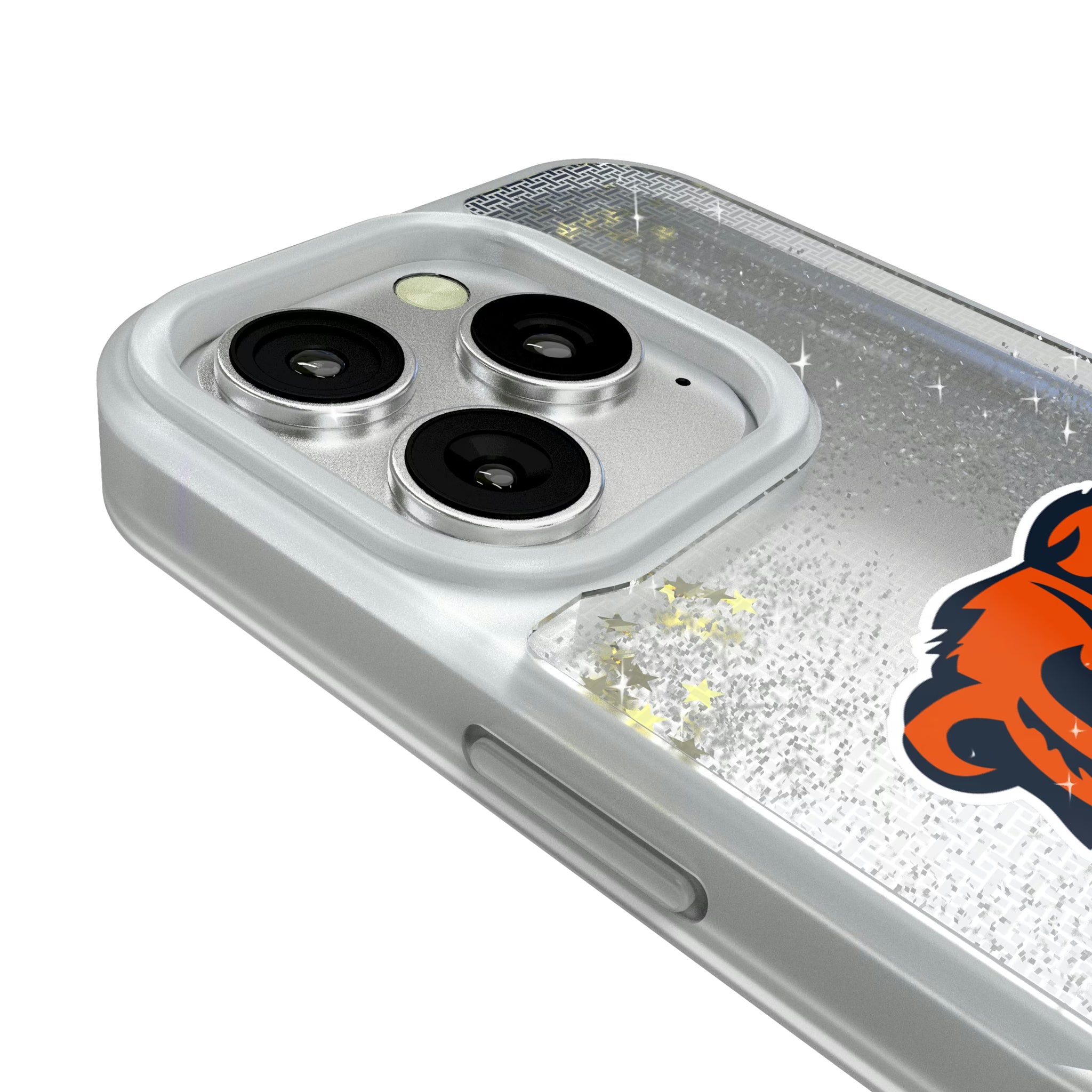 Chicago Bears Linen iPhone Glitter Phone Case for Apple iPhone - Detail#Device_iPhone 16 Pro