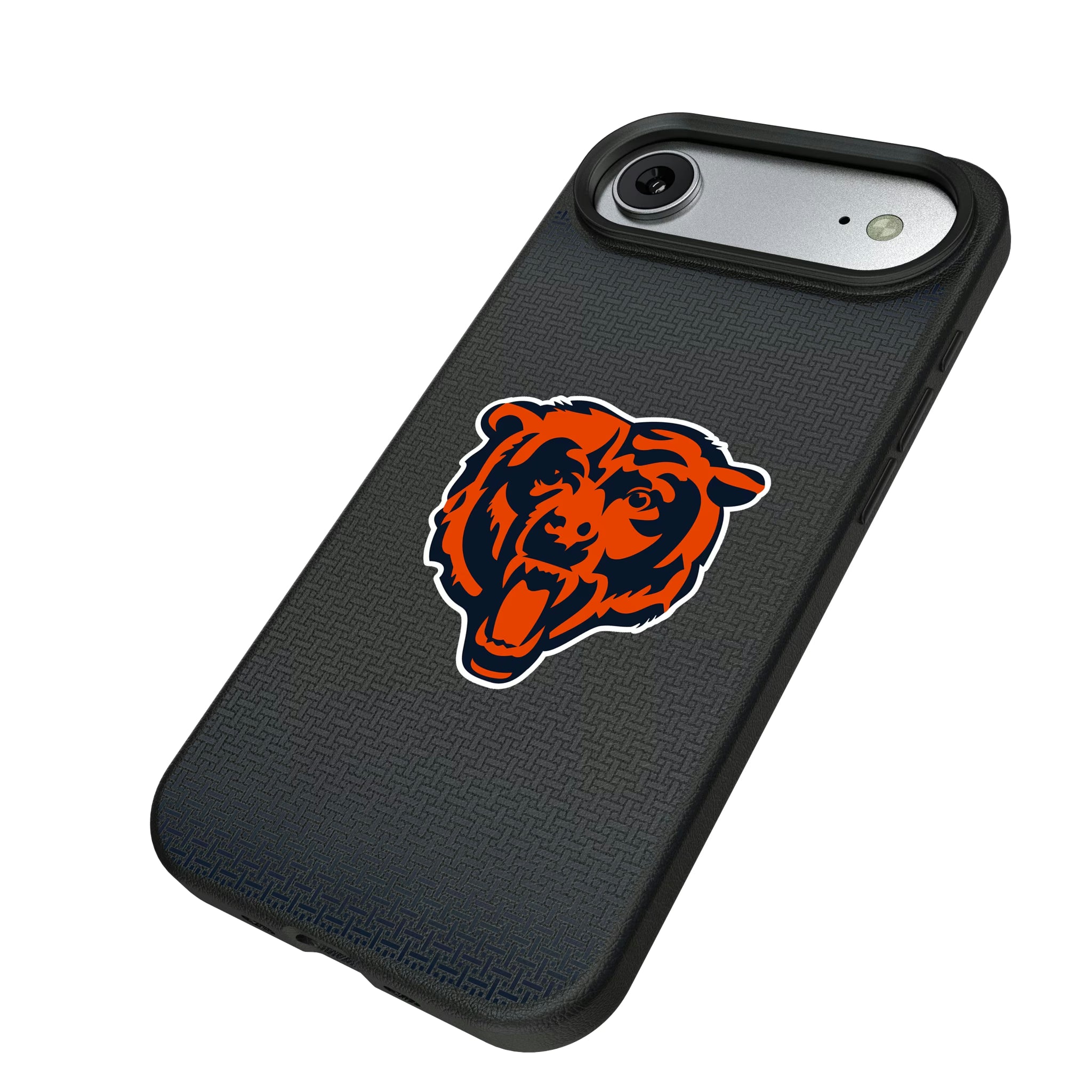 Chicago Bears Linen iPhone MagSafe Compatible Phone Case for Apple iPhone - Isometric View#Device_iPhone Air