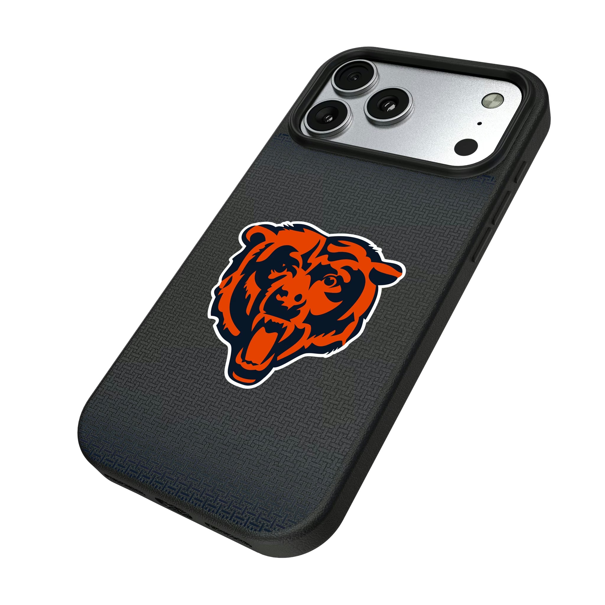 Chicago Bears Linen iPhone MagSafe Compatible Phone Case for Apple iPhone - Isometric View#Device_iPhone 17 Pro Max