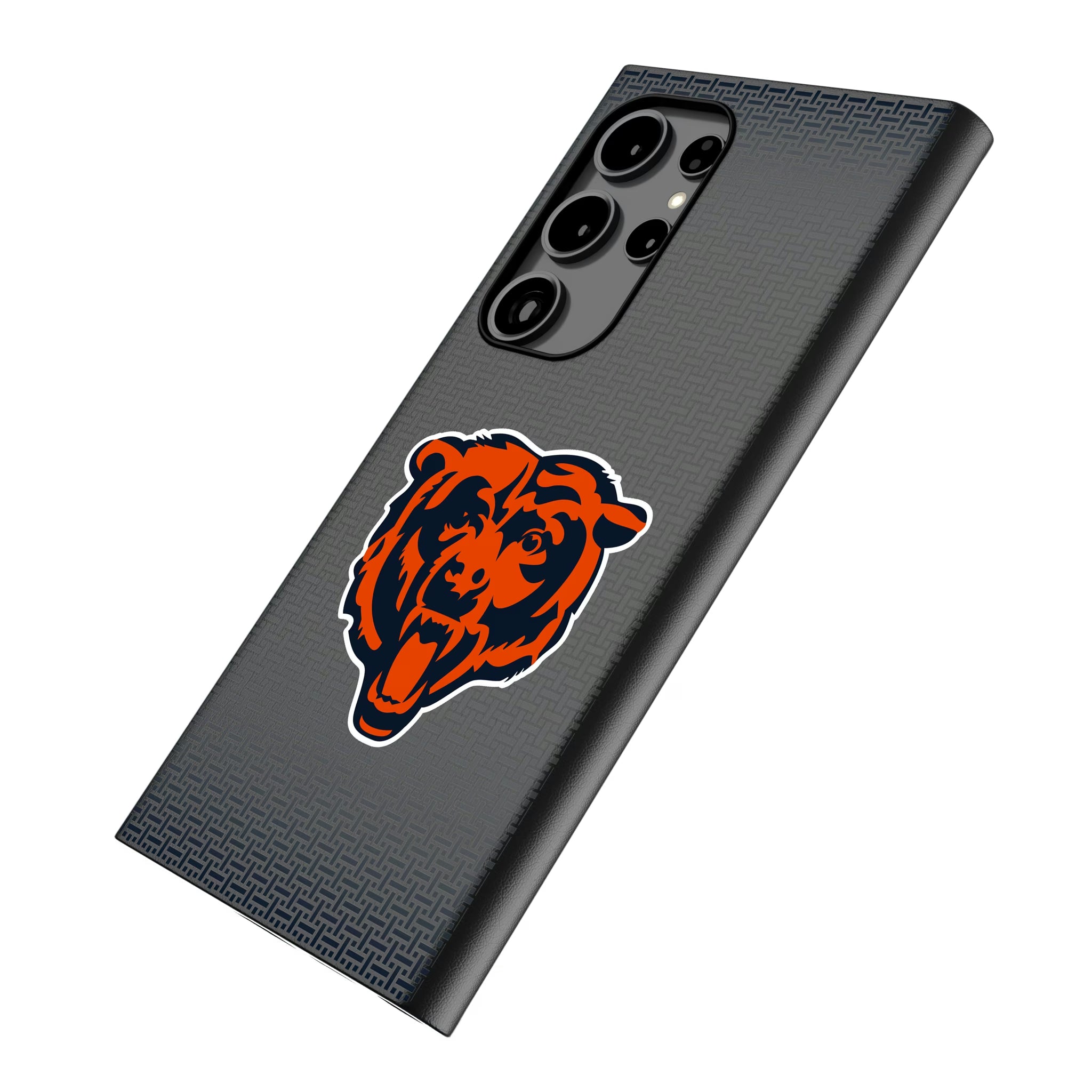 Chicago Bears Linen Galaxy MagSafe Compatible Phone Case for Samsung Galaxy - Isometric View