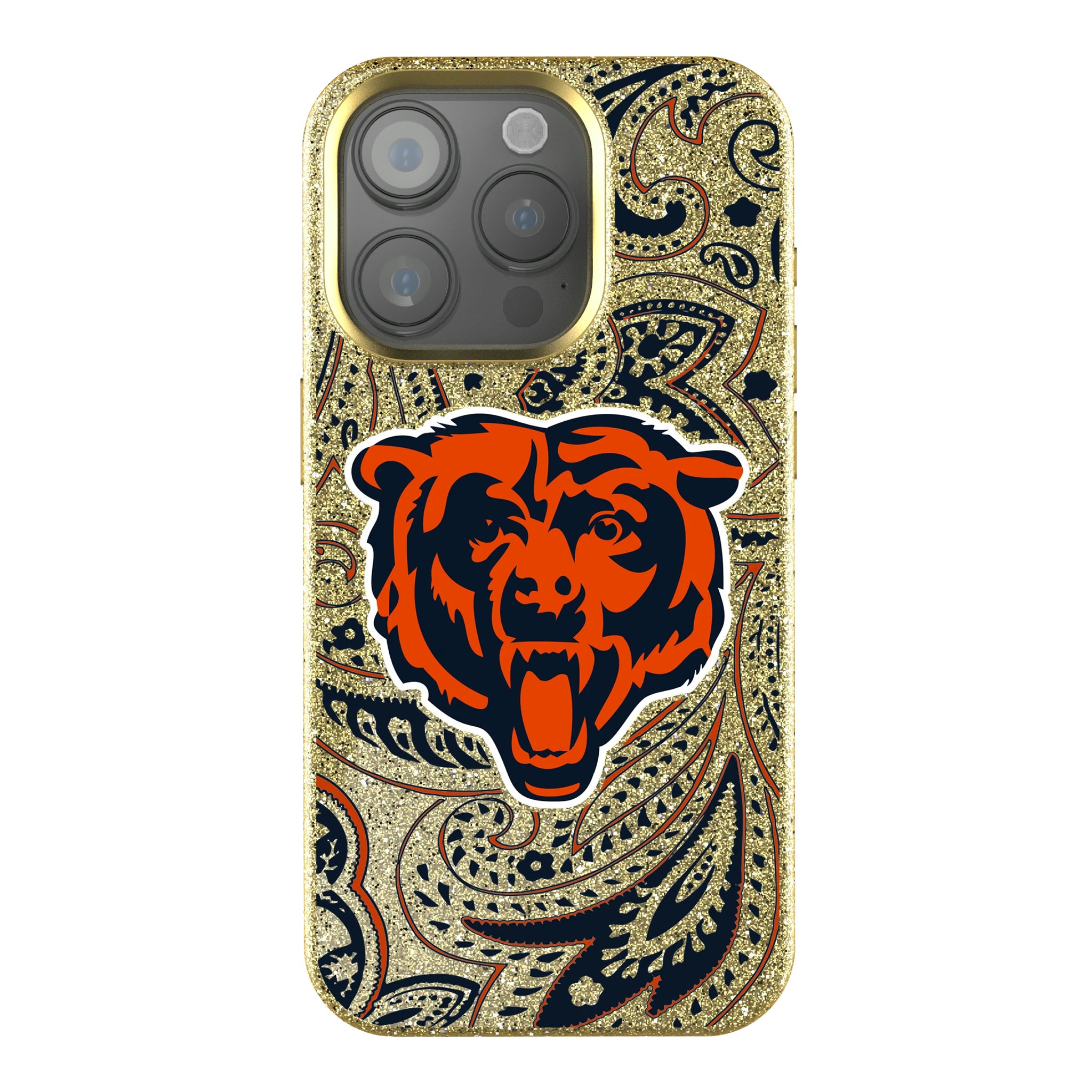 Chicago Bears Paisley iPhone Bling Phone Case for Apple iPhone