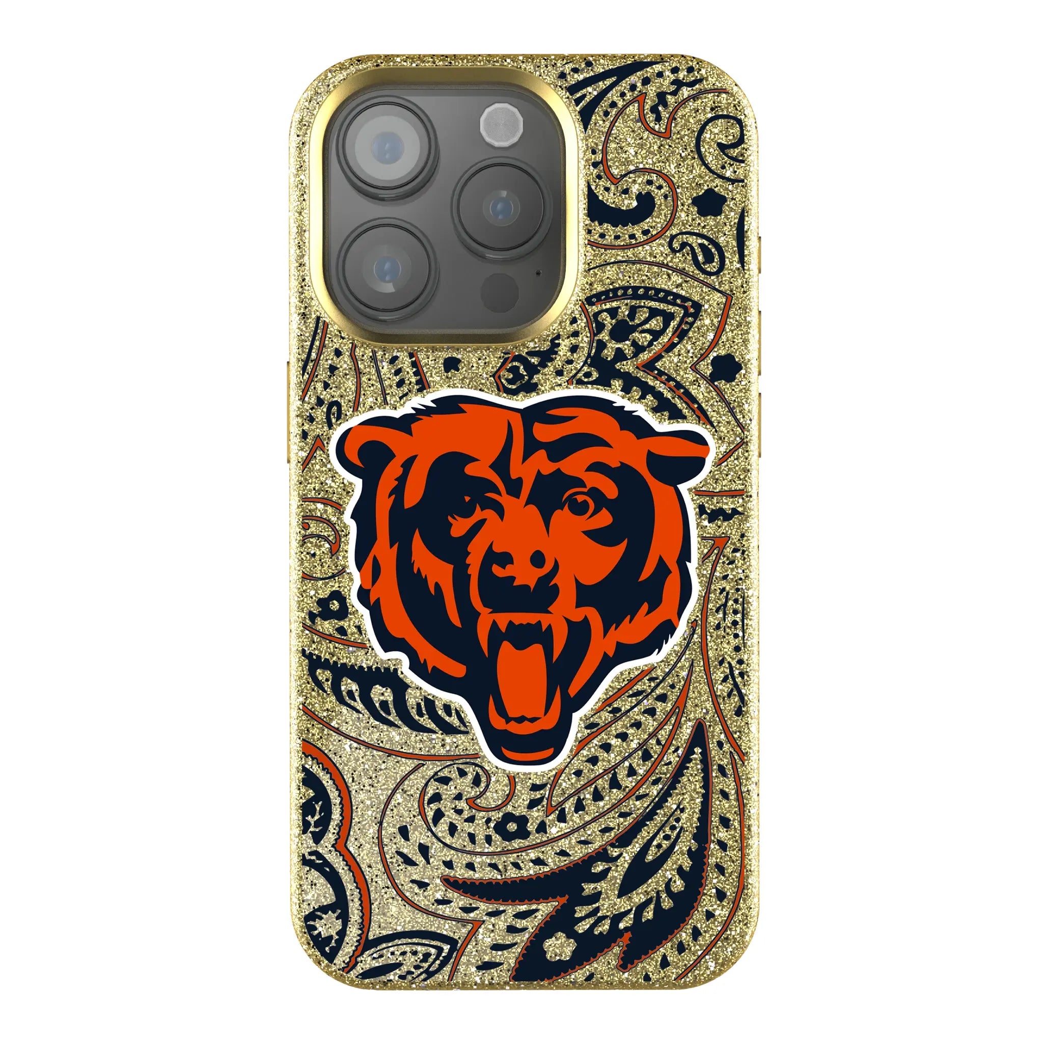 Chicago Bears Paisley iPhone Bling Phone Case for Apple iPhone