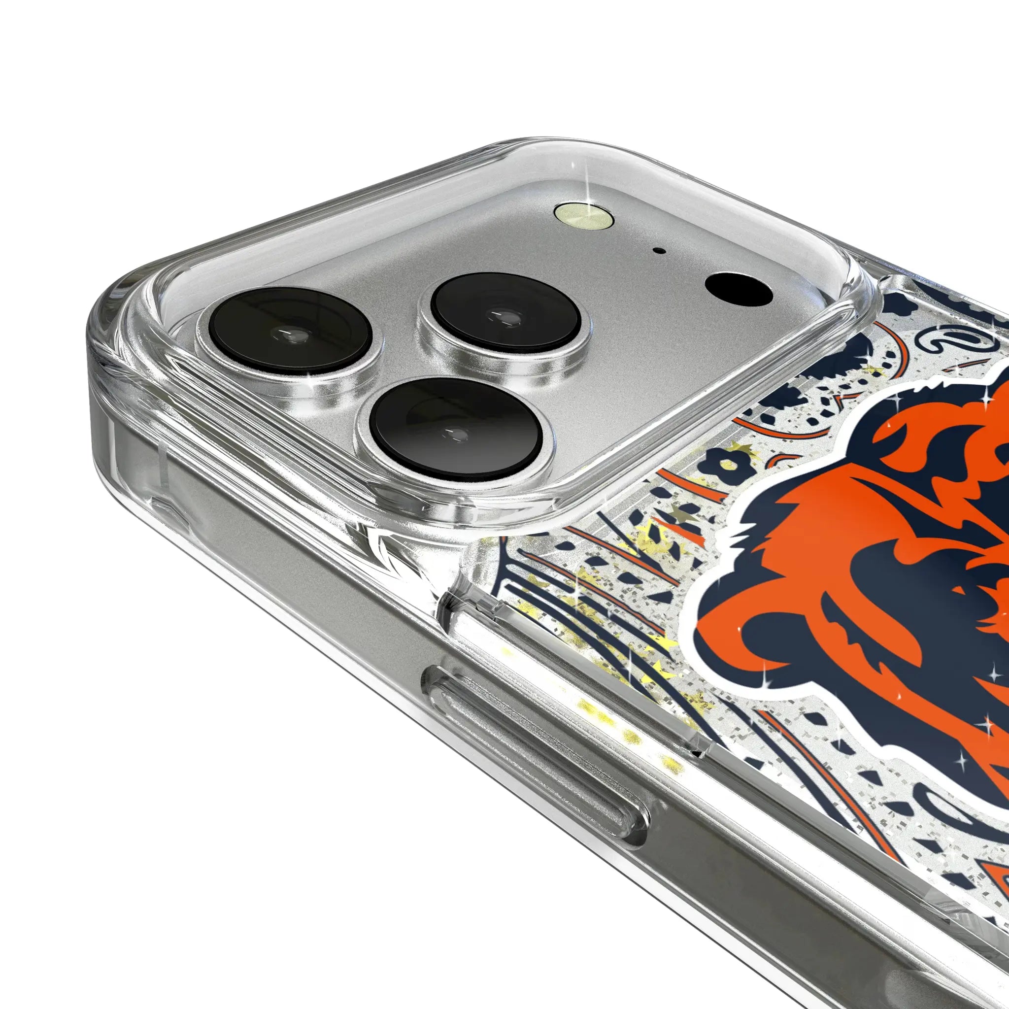 Chicago Bears Paisley iPhone Glitter Phone Case for Apple iPhone - Detail