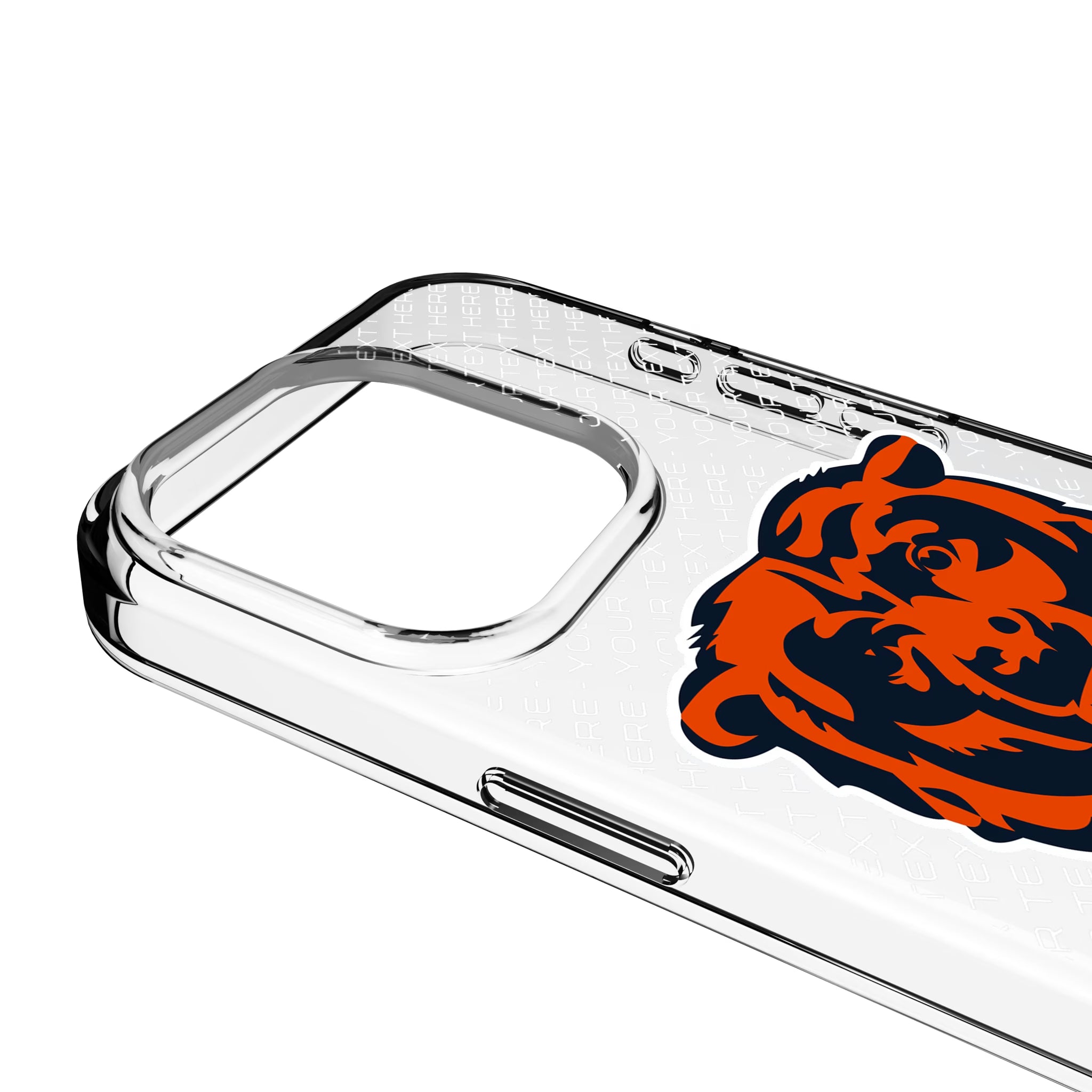 Chicago Bears Personalized EndZone Plus iPhone Clear Phone Case for Apple iPhone - Detail