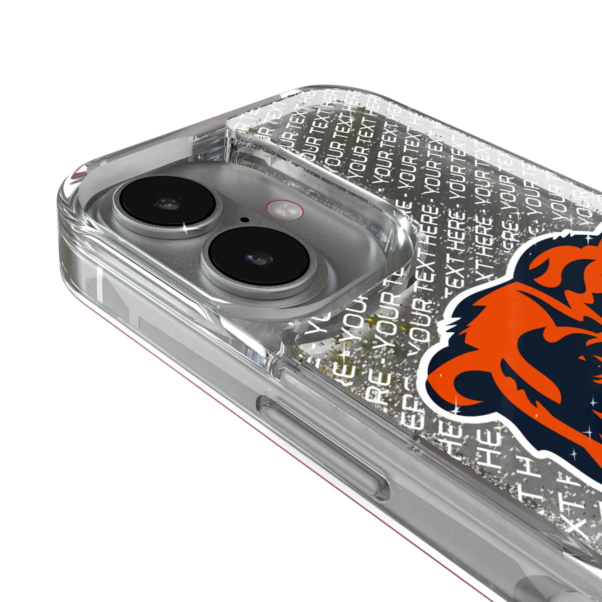 Chicago Bears Personalized EndZone Plus iPhone Glitter Phone Case for Apple iPhone - Detail