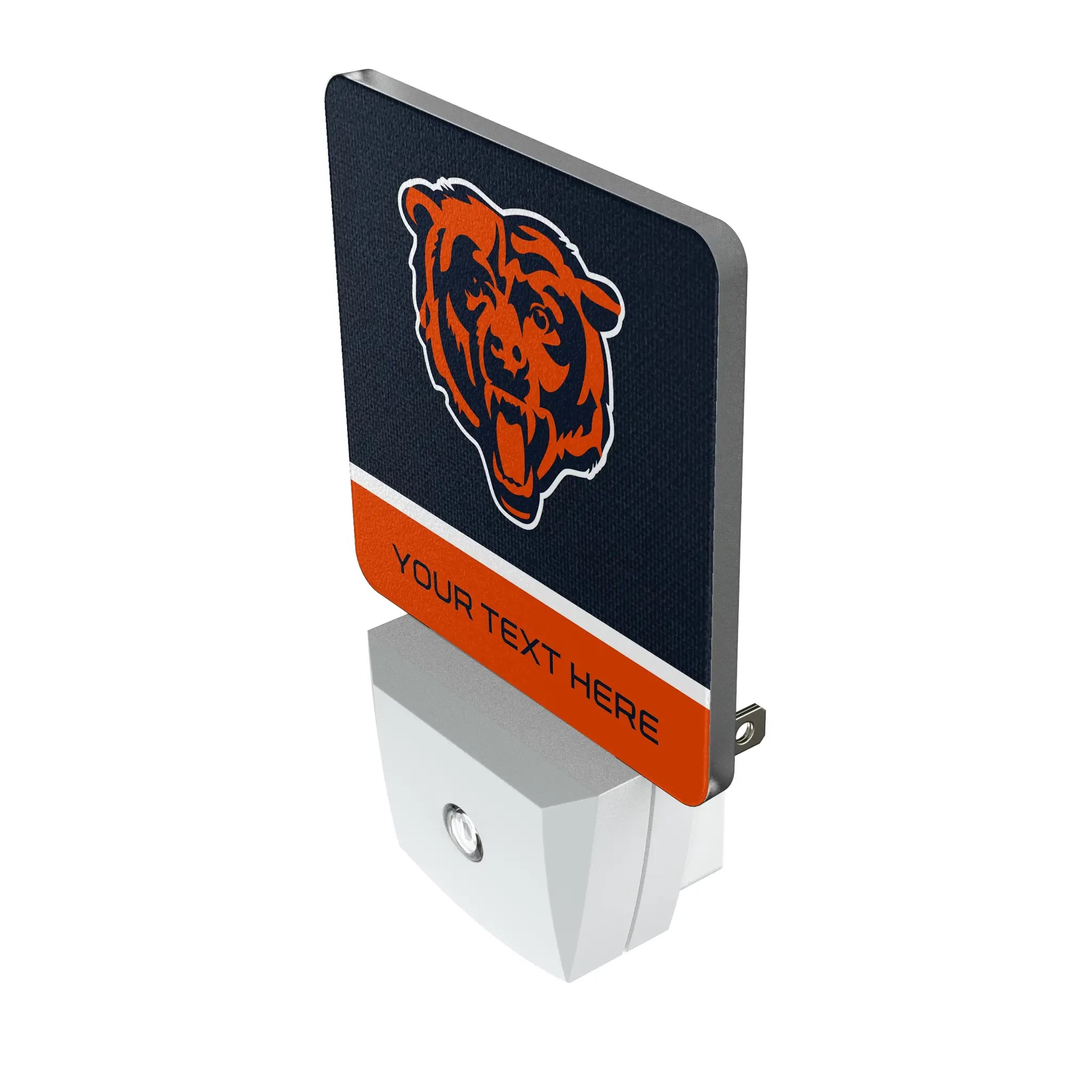 Chicago Bears Personalized Endzone Solid Night Light 2-Pack - Isometric View