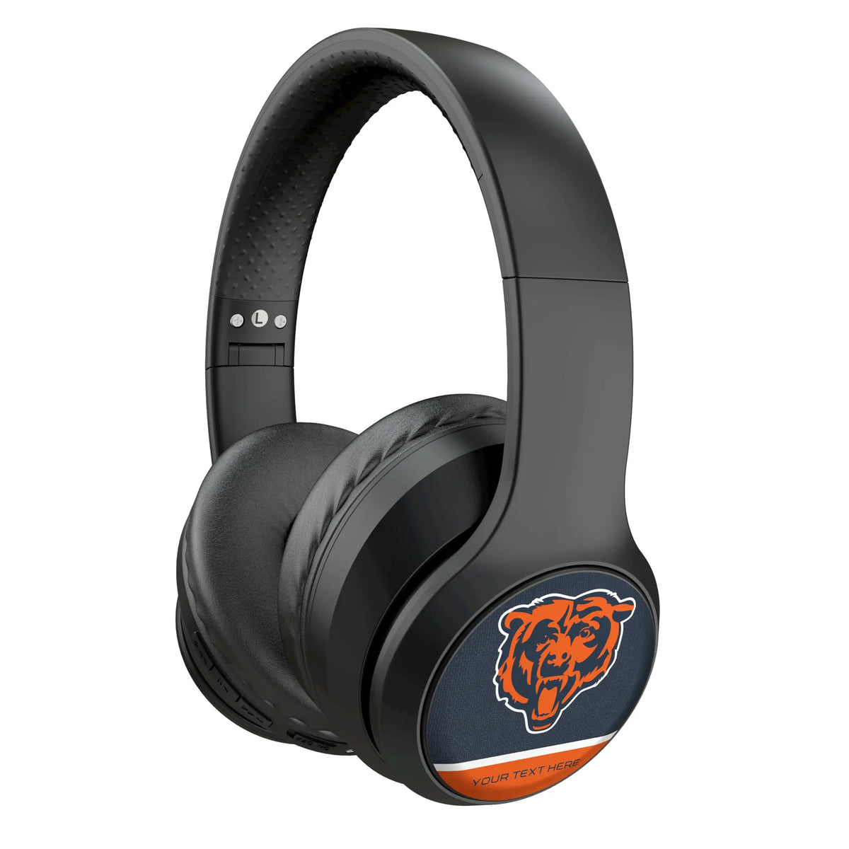 Chicago Bears Personalized Endzone Solid Wireless Over-Ear Headphones With Case